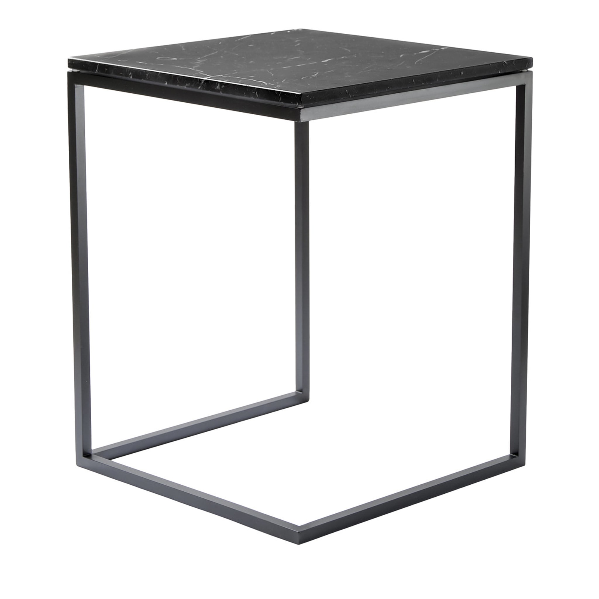 Esopo Tall Black Side Table by Antonio Saporito  - Main view