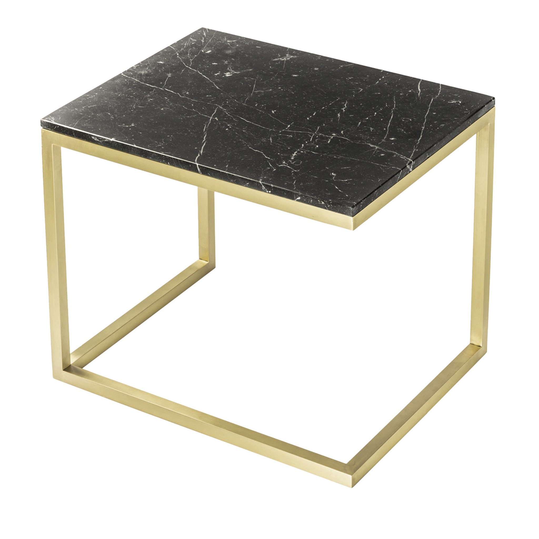 Esopo Black and Brass Side Table by Antonio Saporito - Main view