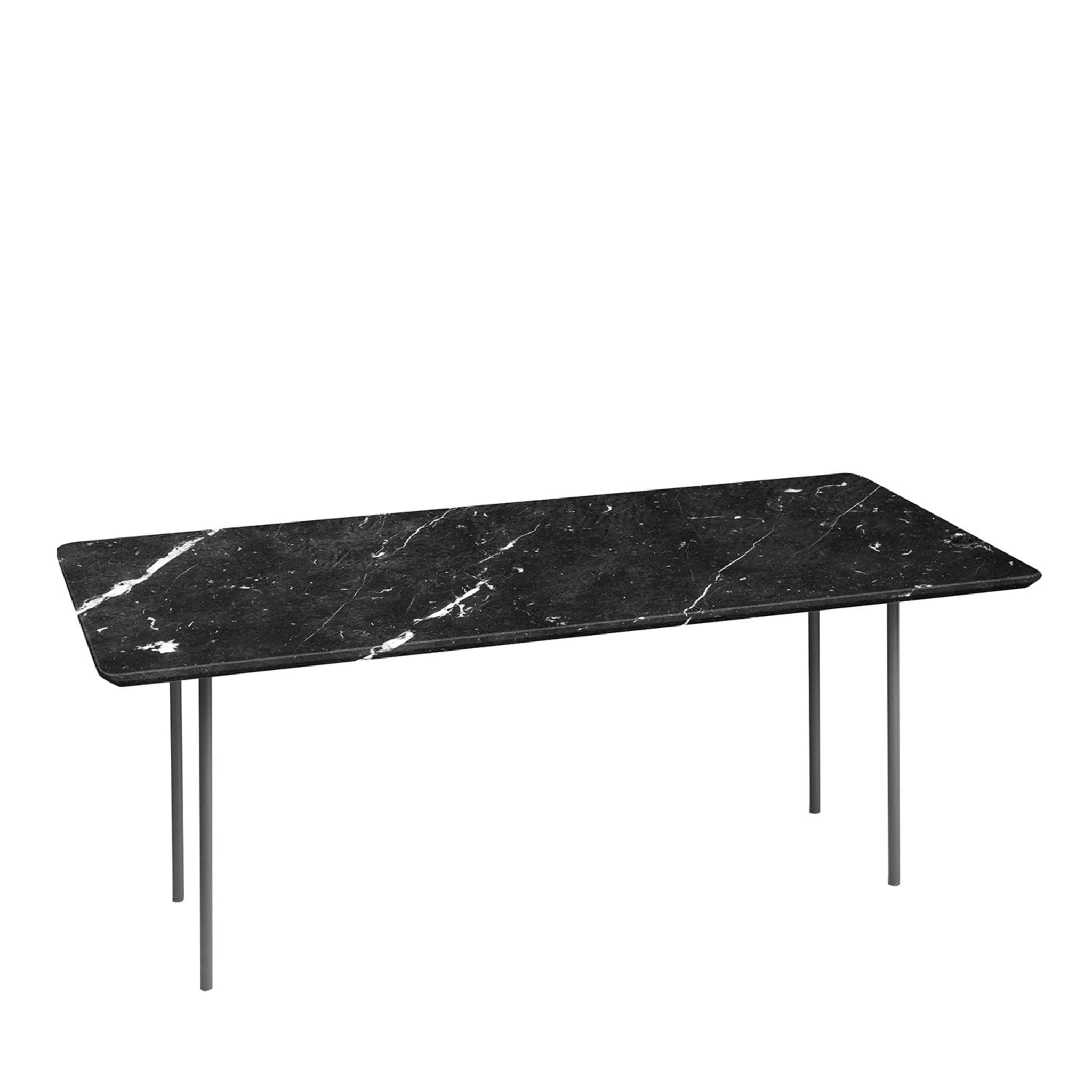 Giglio Black Marquinia Dining Table - Main view