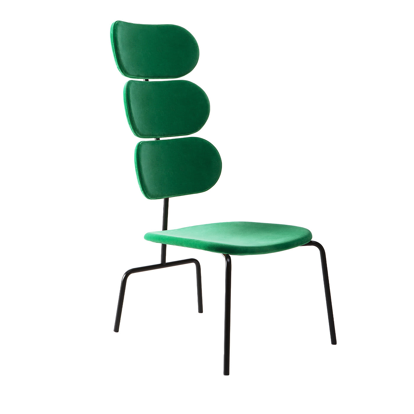 Lombrello Mackintosh Green Velvet Chair by Andrea Forapani - Lombrello