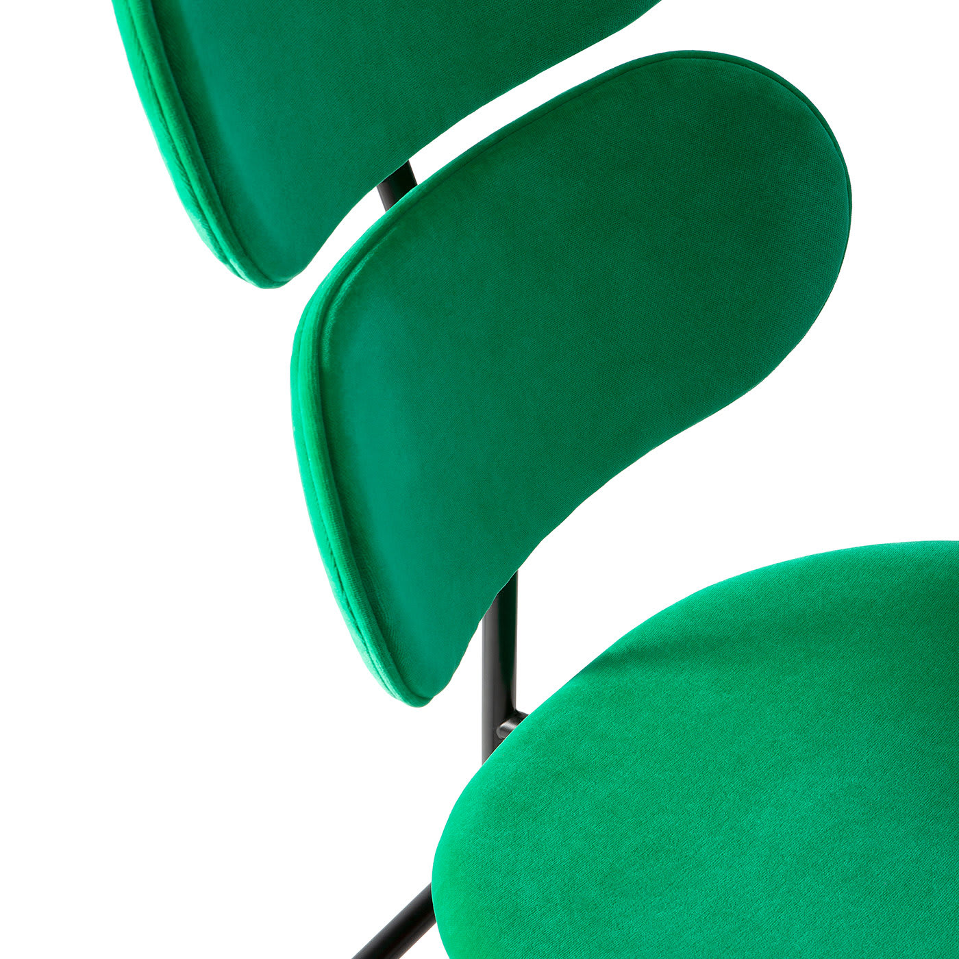Lombrello Mackintosh Green Velvet Chair by Andrea Forapani - Lombrello