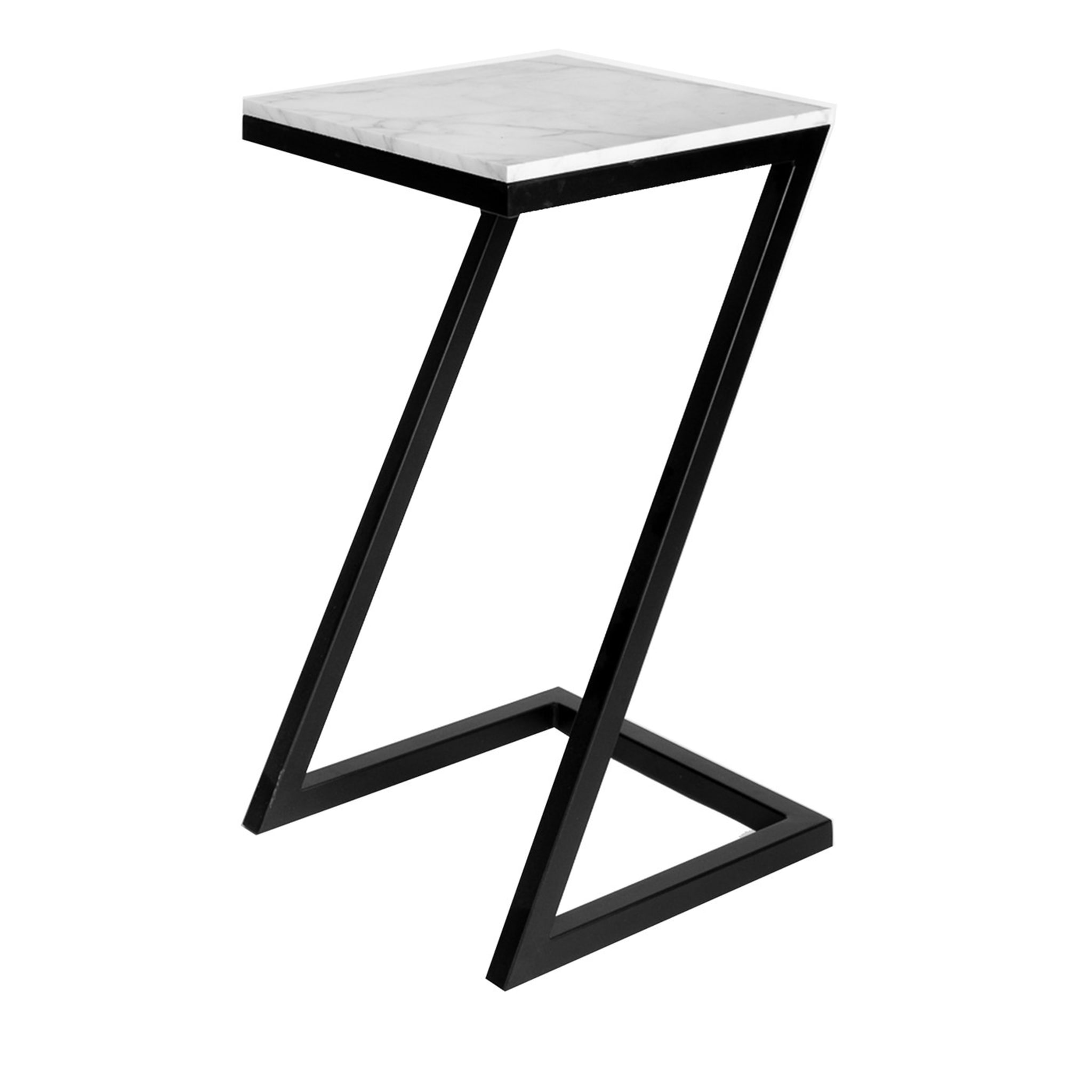 Zante White Carrara Side Table - Alternative view 1