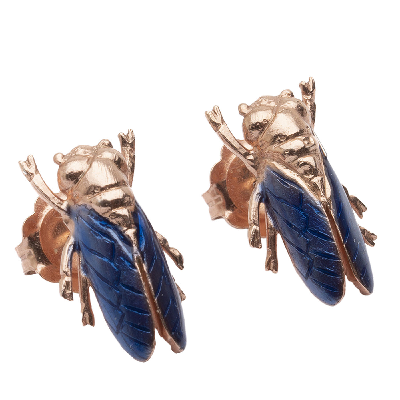 Blue Moth Earrings - Ilenia Corti Vernissage