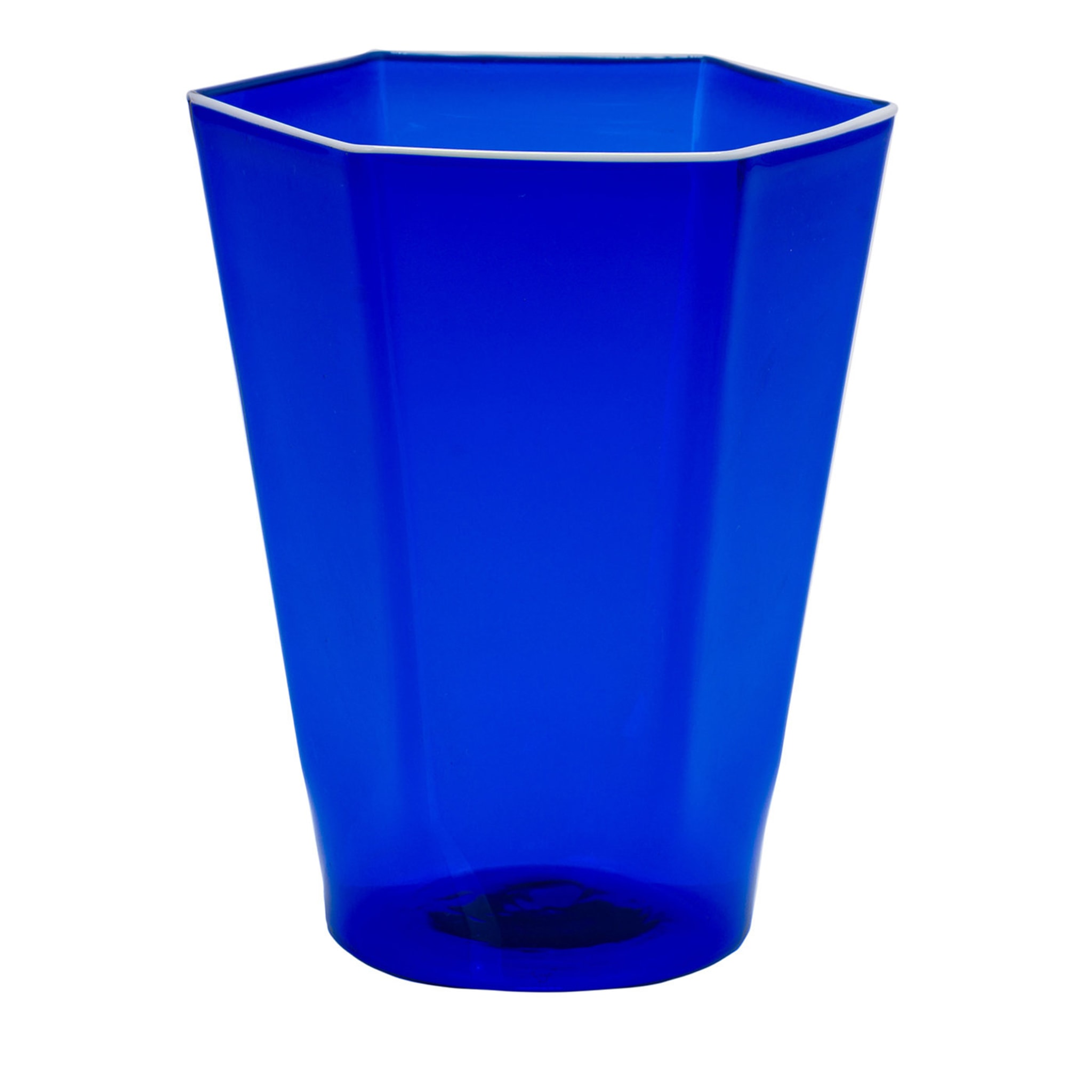Ensemble de 6 verres Laguna Murano bleus - Vue principale