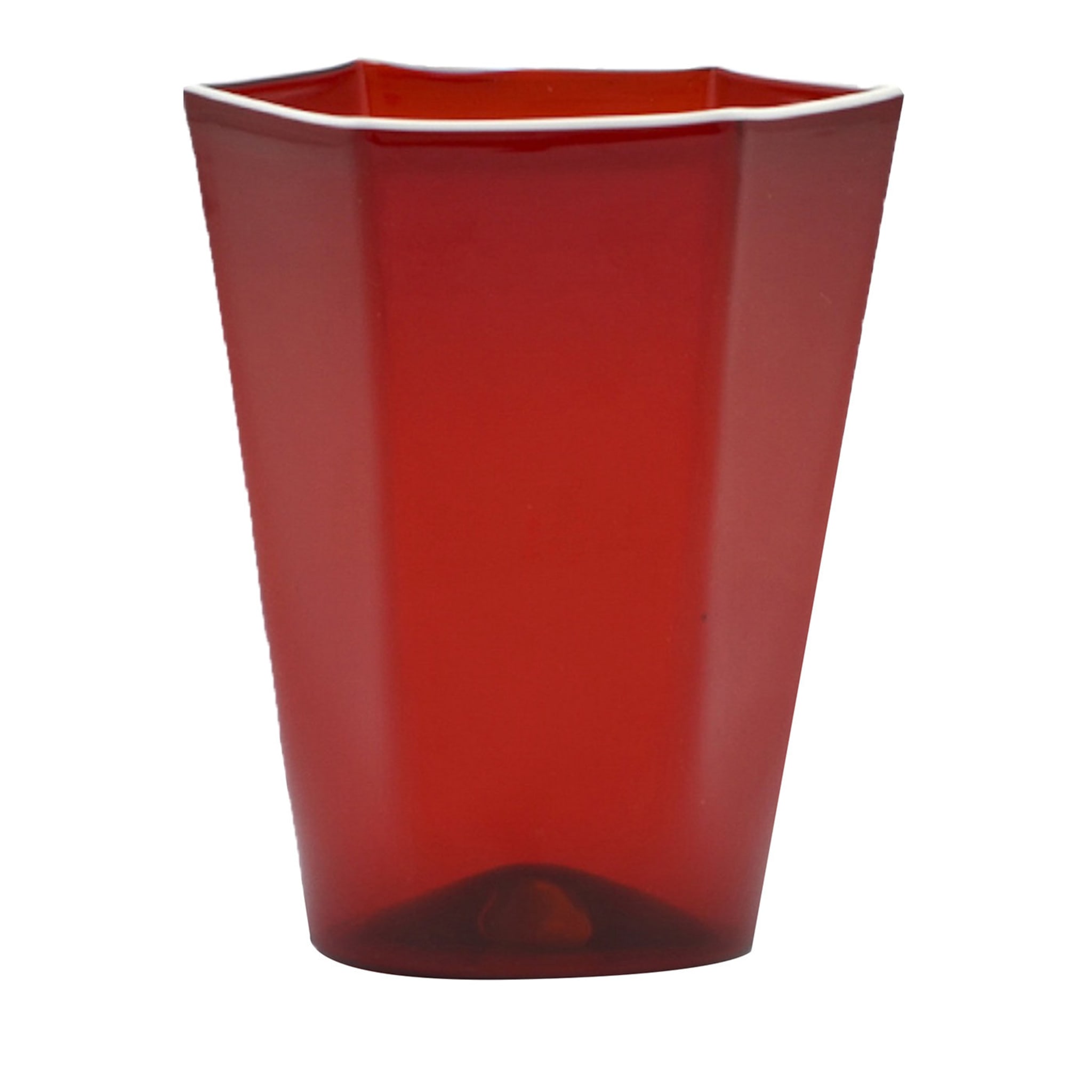 Ensemble de 6 verres Laguna Murano rouges - Vue principale