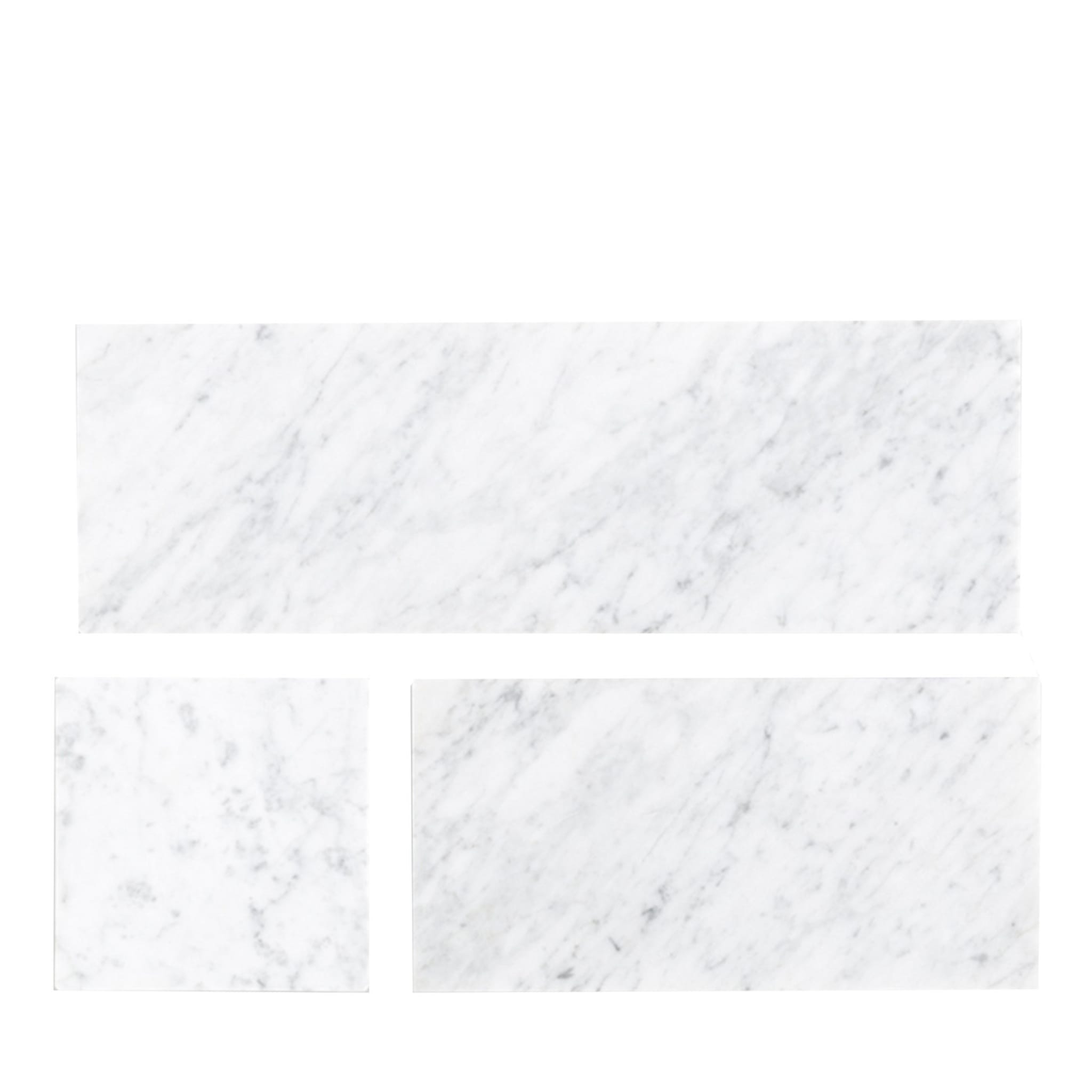 White Marble Set of 3 Cutting Boards - Main view