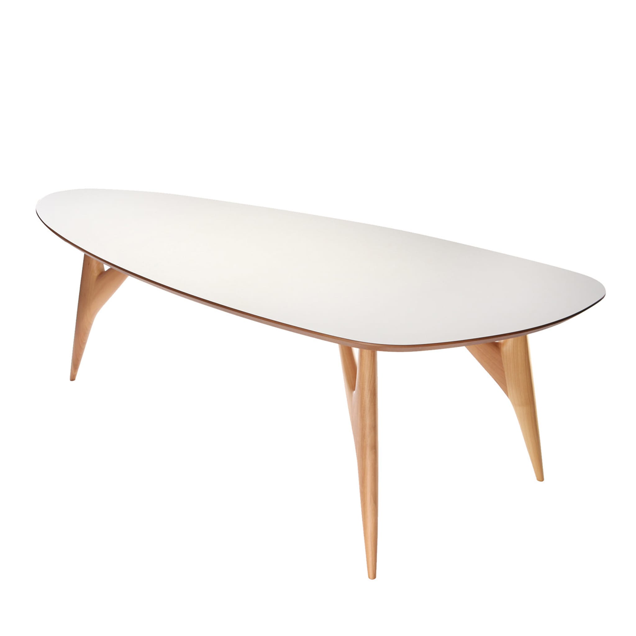 Ted One White Dining Table - Main view