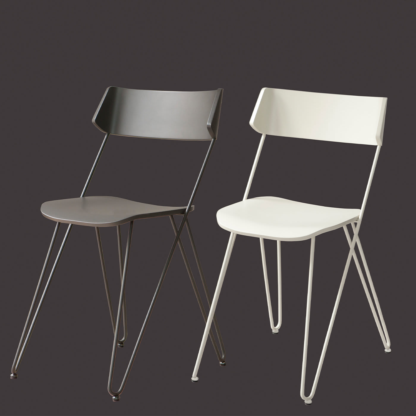 Ibsen White Chair - Greyge