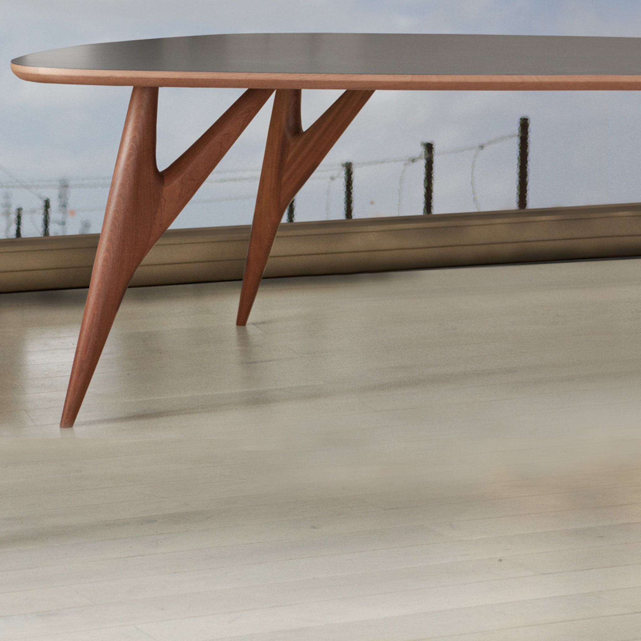 Ted One Gray Dining Table - Alternative view 4