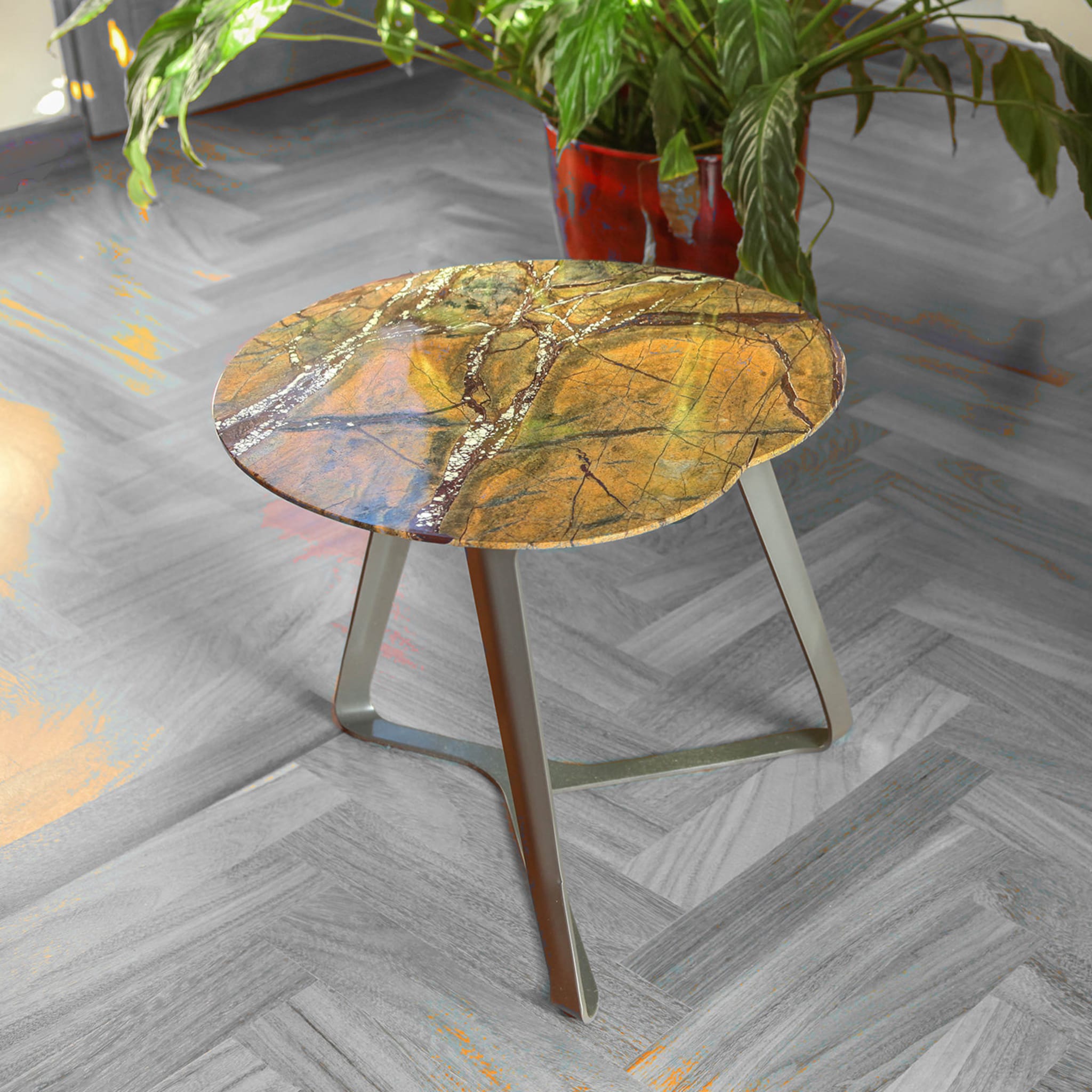 Apple Yellow Marble Coffee Table  - Alternative view 2