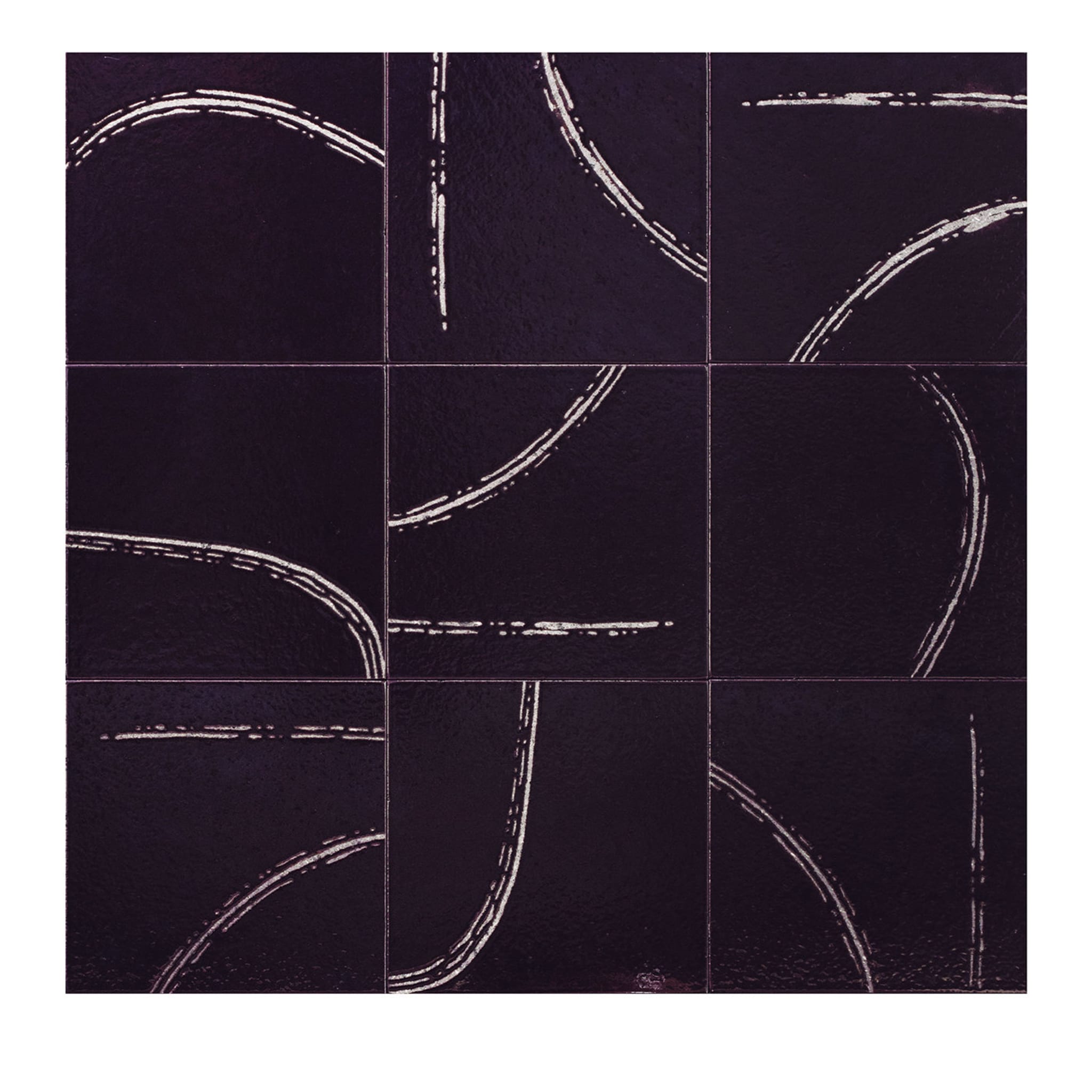 Cenni Set of 25 Purple Tiles by Margherita Rui - Vue principale