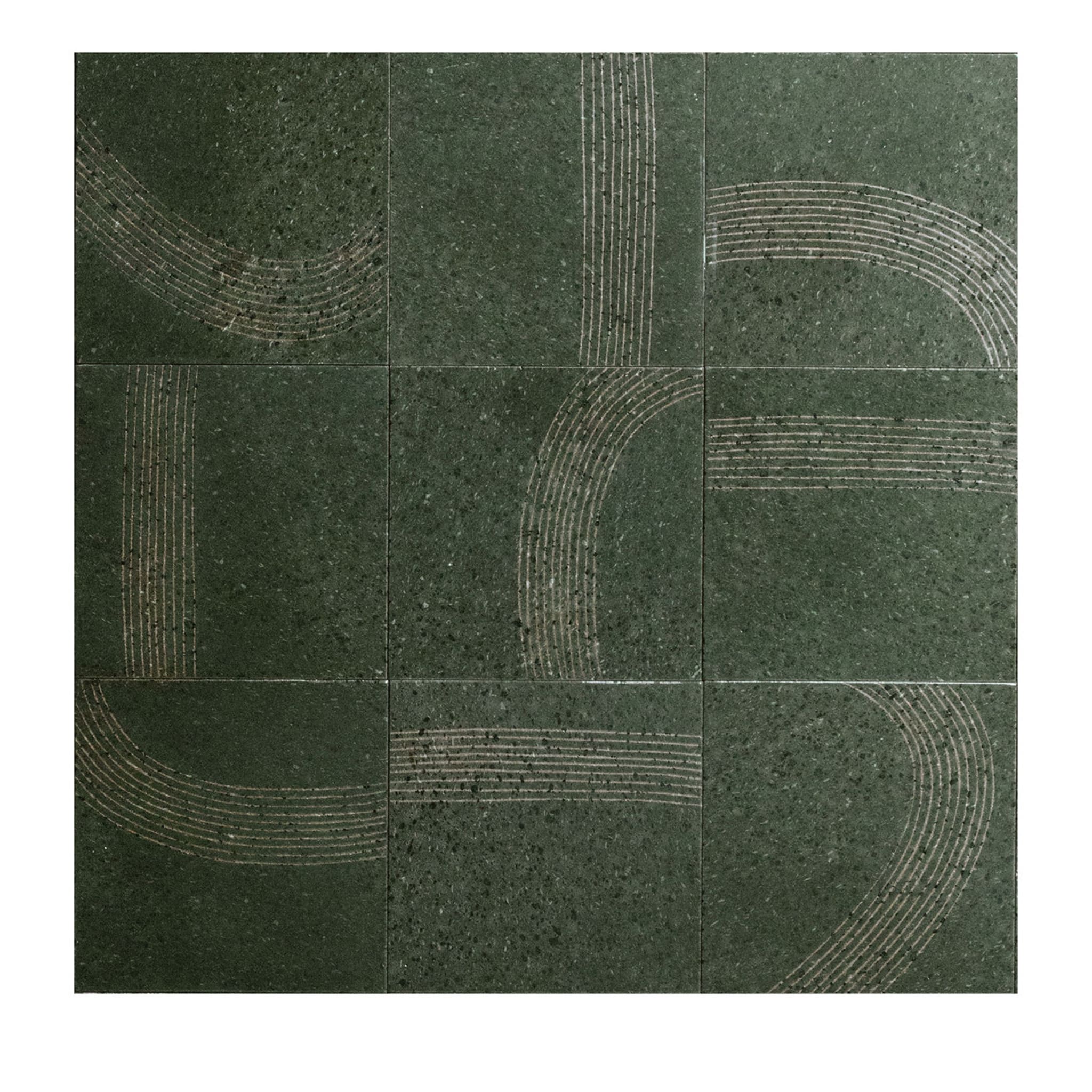 Scie Set of 25 Green Tiles by Margherita Rui - Main view