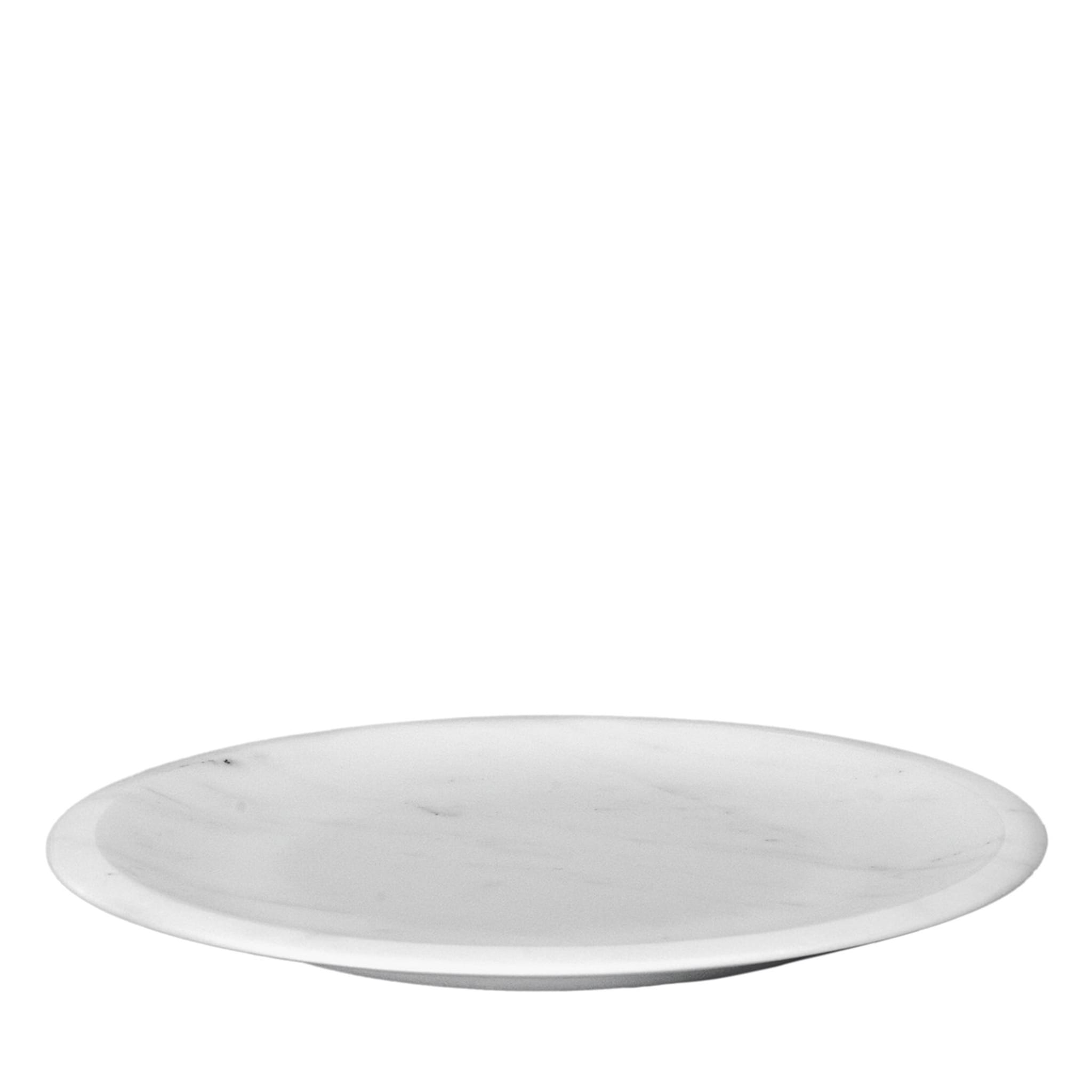 White Carrara Dinner Plate by Ivan Colominas #1 - Main view