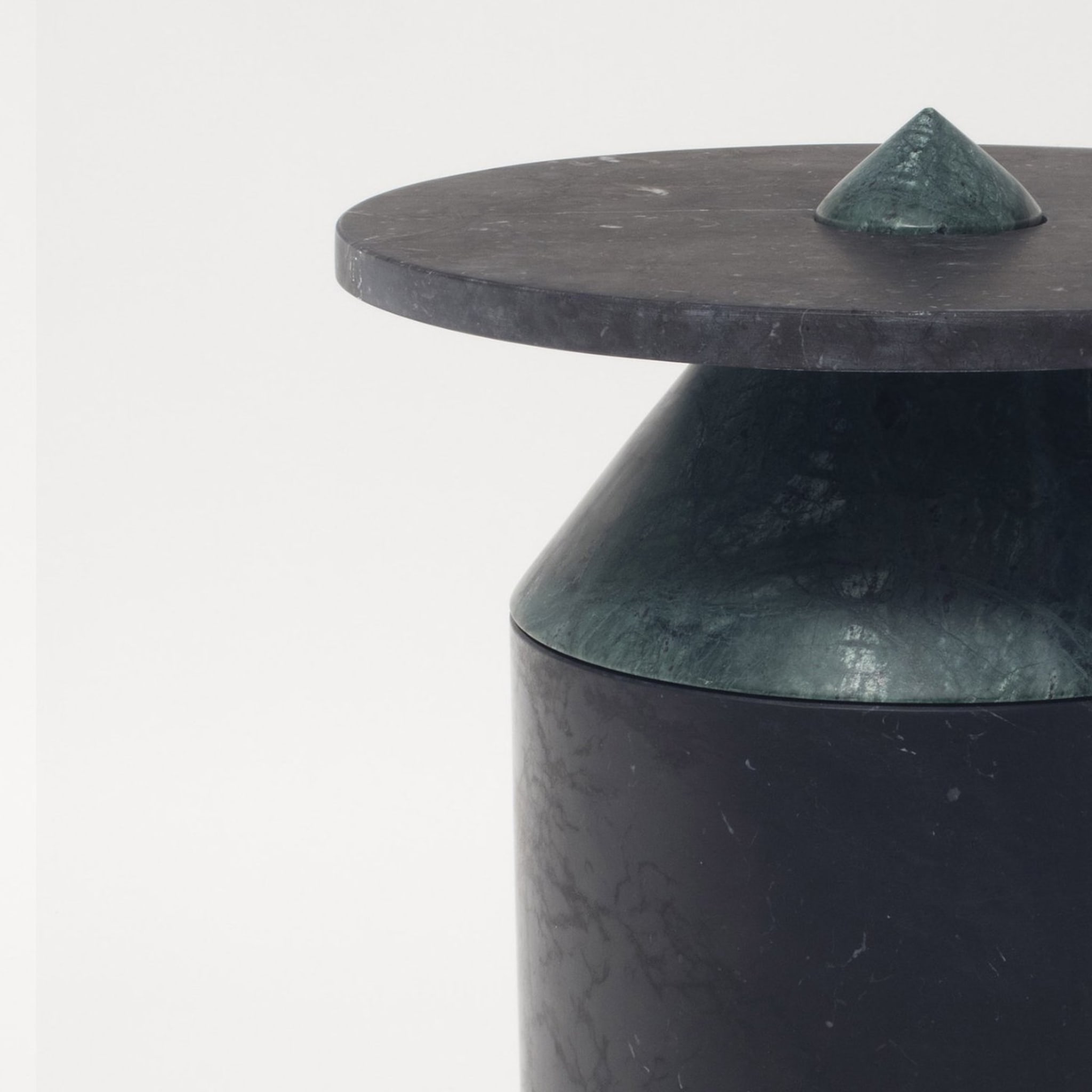 Totem Black/Green Coffee Table by Karen Chekerdjian  - Alternative view 1