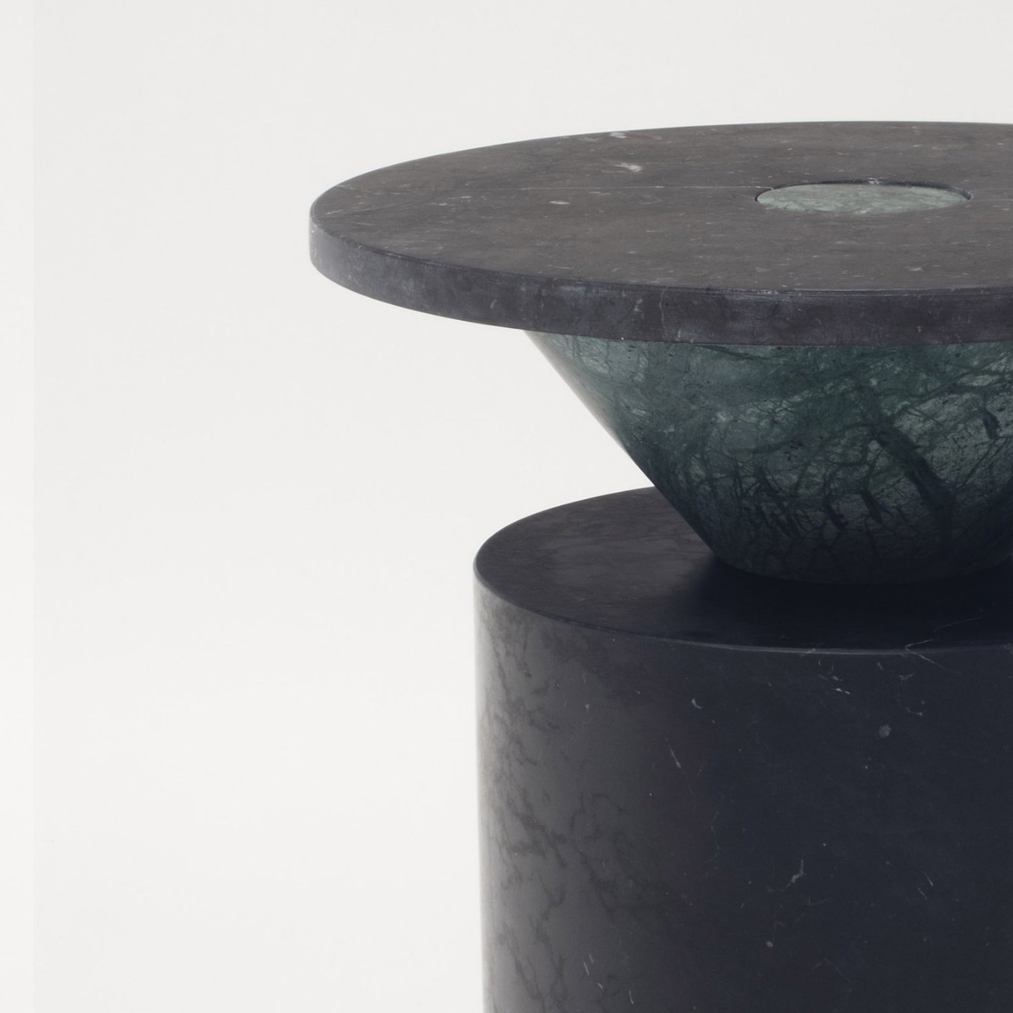 Totem Black/Green Coffee Table by Karen Chekerdjian  - Alternative view 2