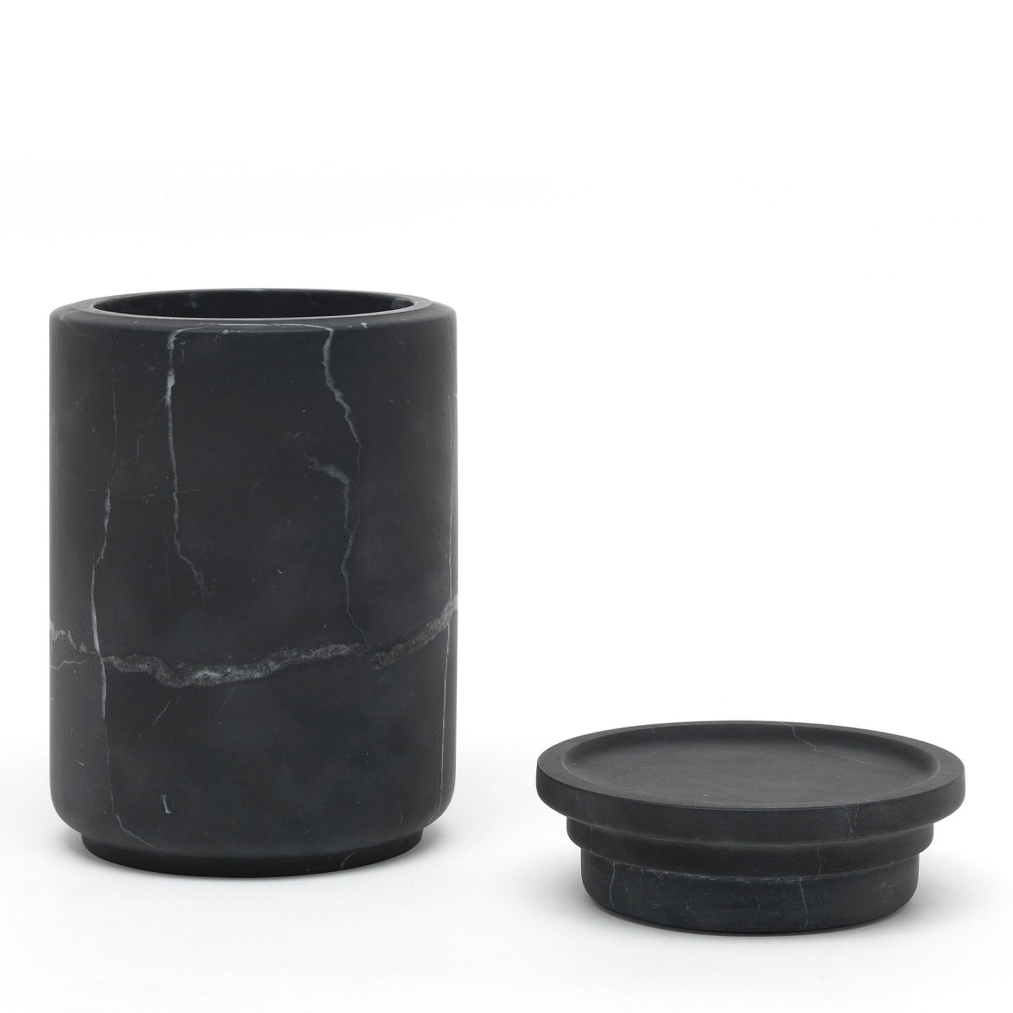 Pyxis Large Black Marquina Jar by Ivan Colominas - Alternative view 3