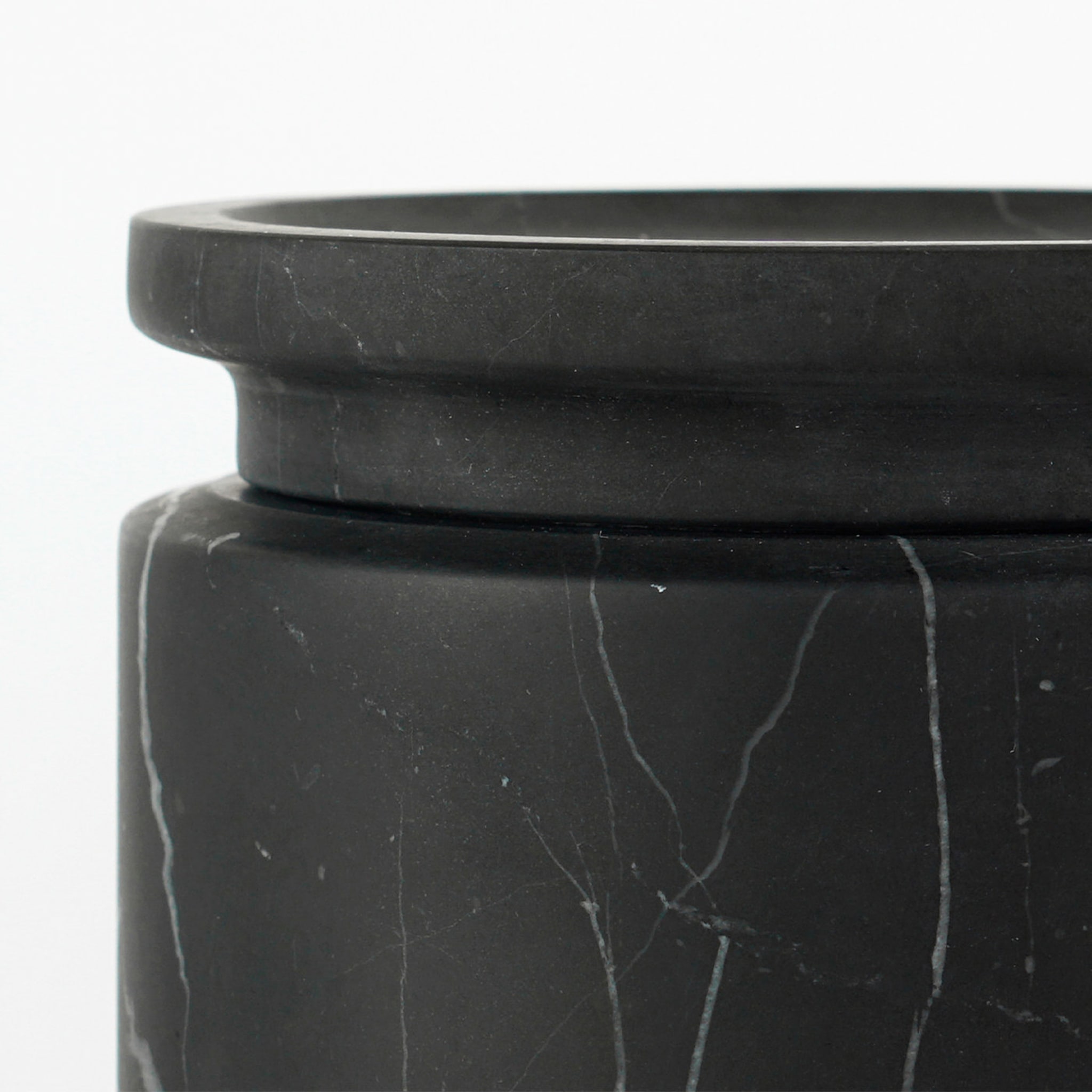 Pyxis Small Black Marquina Jar by Ivan Colominas - Alternative view 2