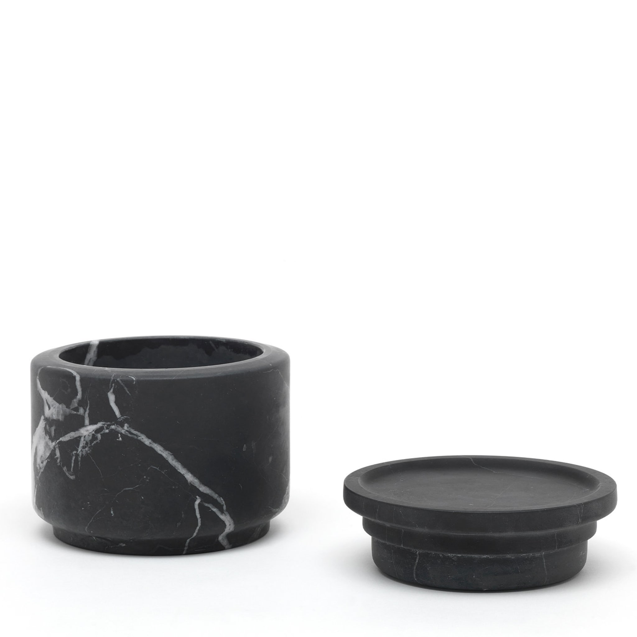 Pyxis Small Black Marquina Jar by Ivan Colominas - Alternative view 3