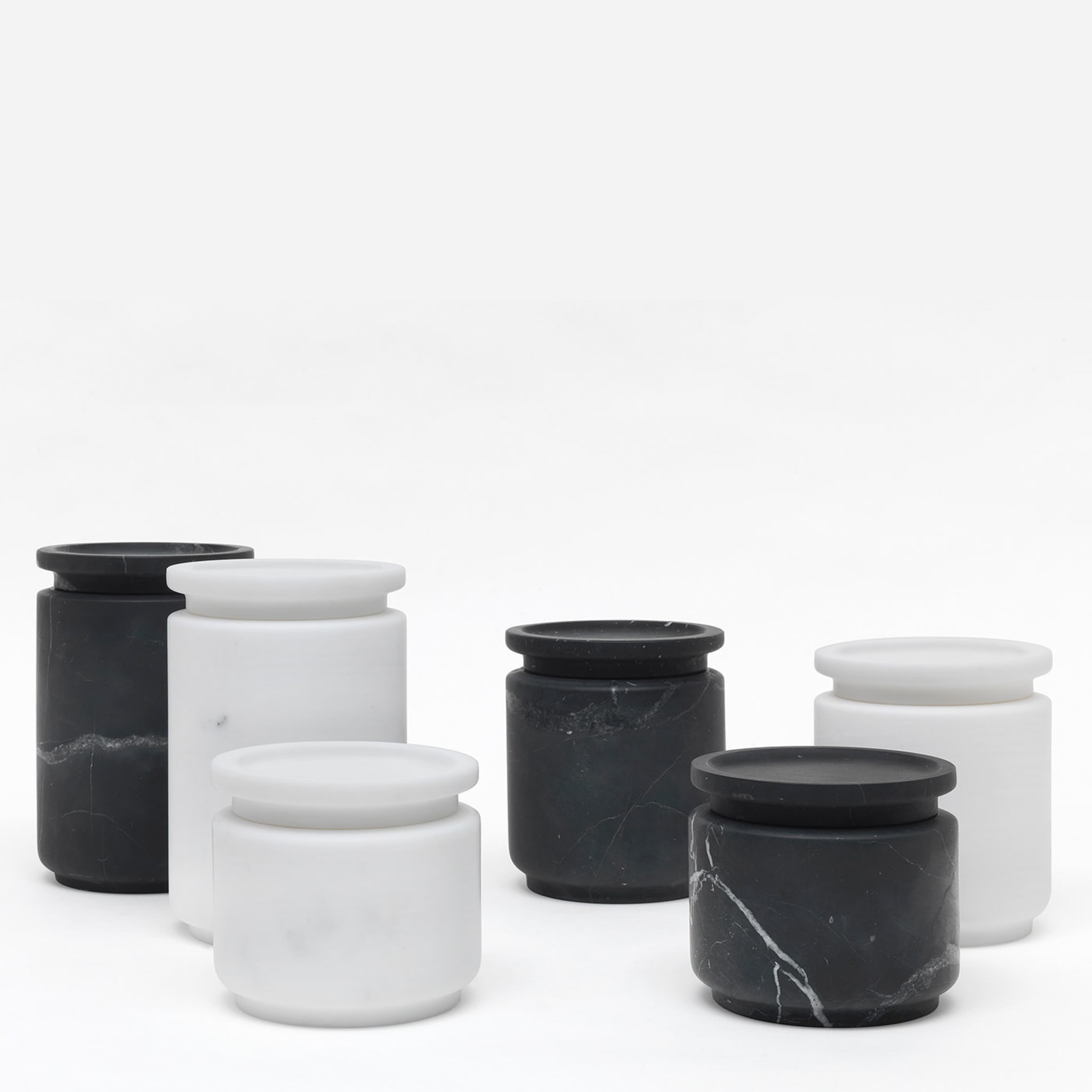 Pyxis Small Black Marquina Jar by Ivan Colominas - Alternative view 4