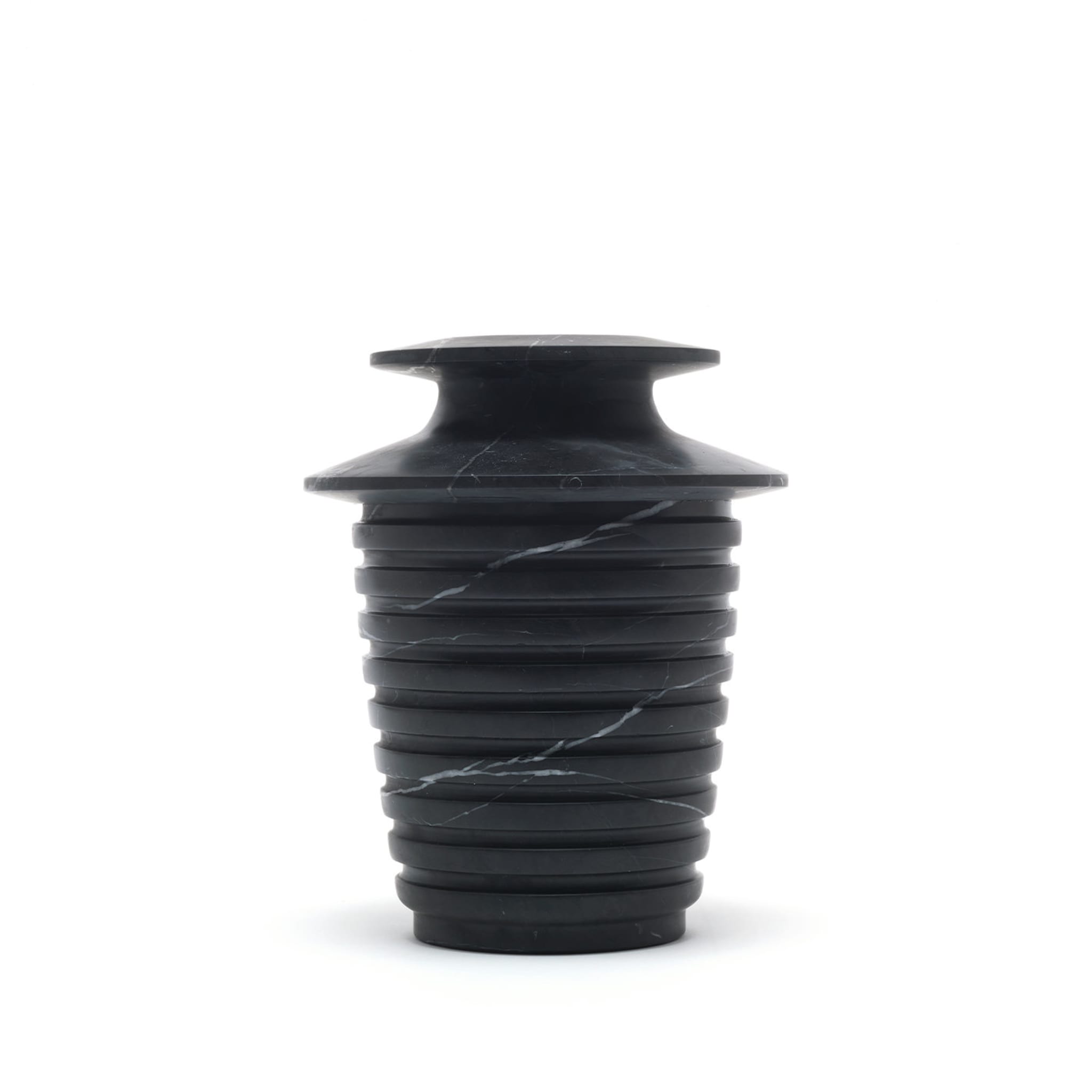 Capua M Black Marquina Vase by Ivan Colominas - Alternative view 2