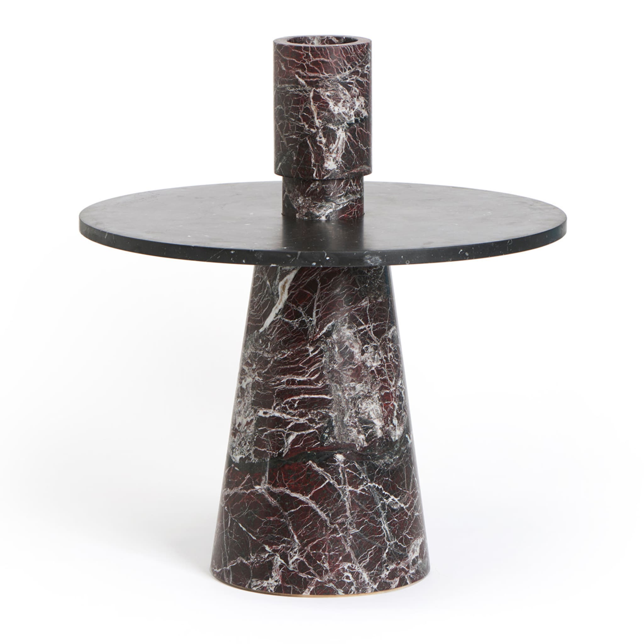 Inside Out Red/Black Marble Coffee Table by Karen Chekerdjian #1 - Alternative view 3