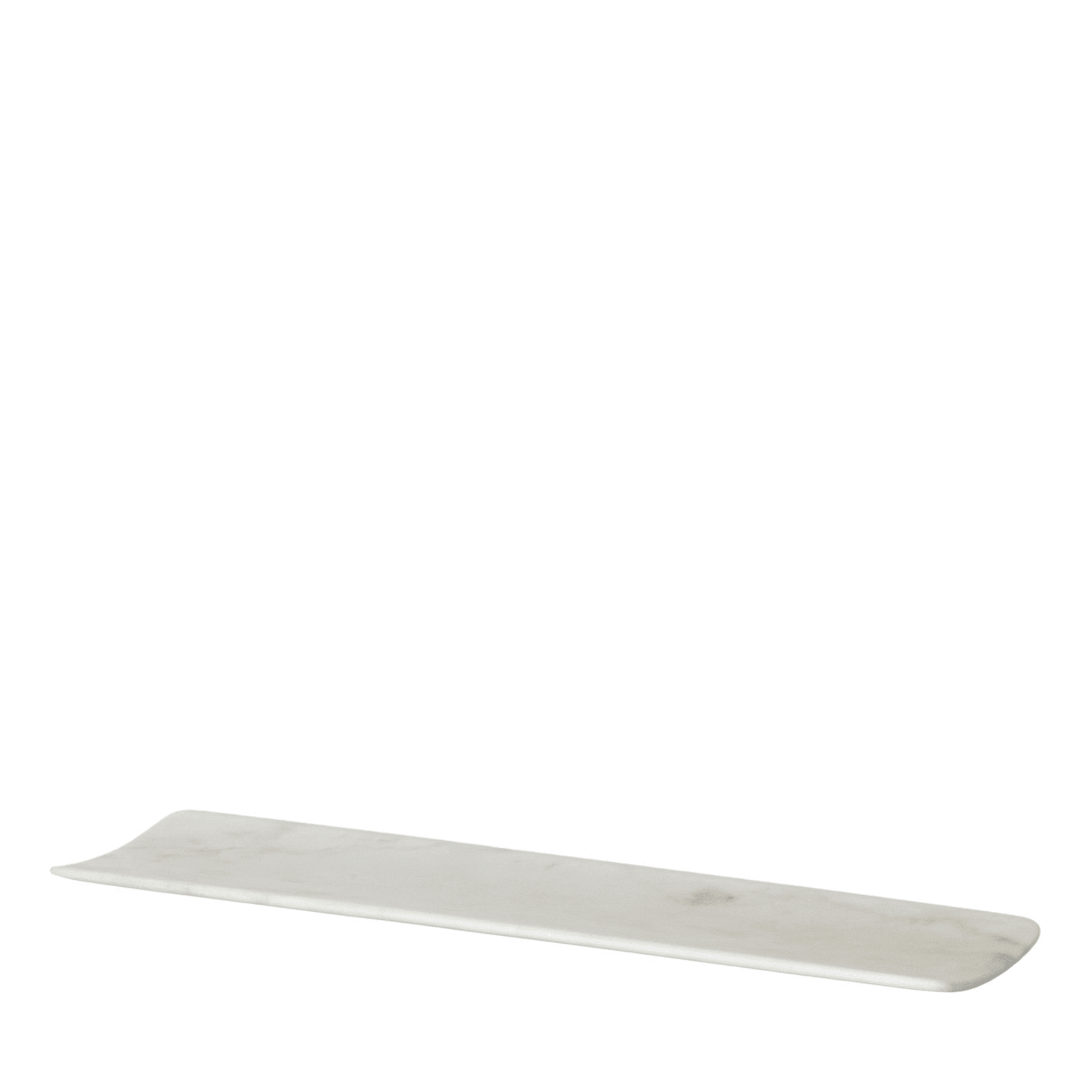 Curvato Medium White Carrara Tray by Studioformart - Main view