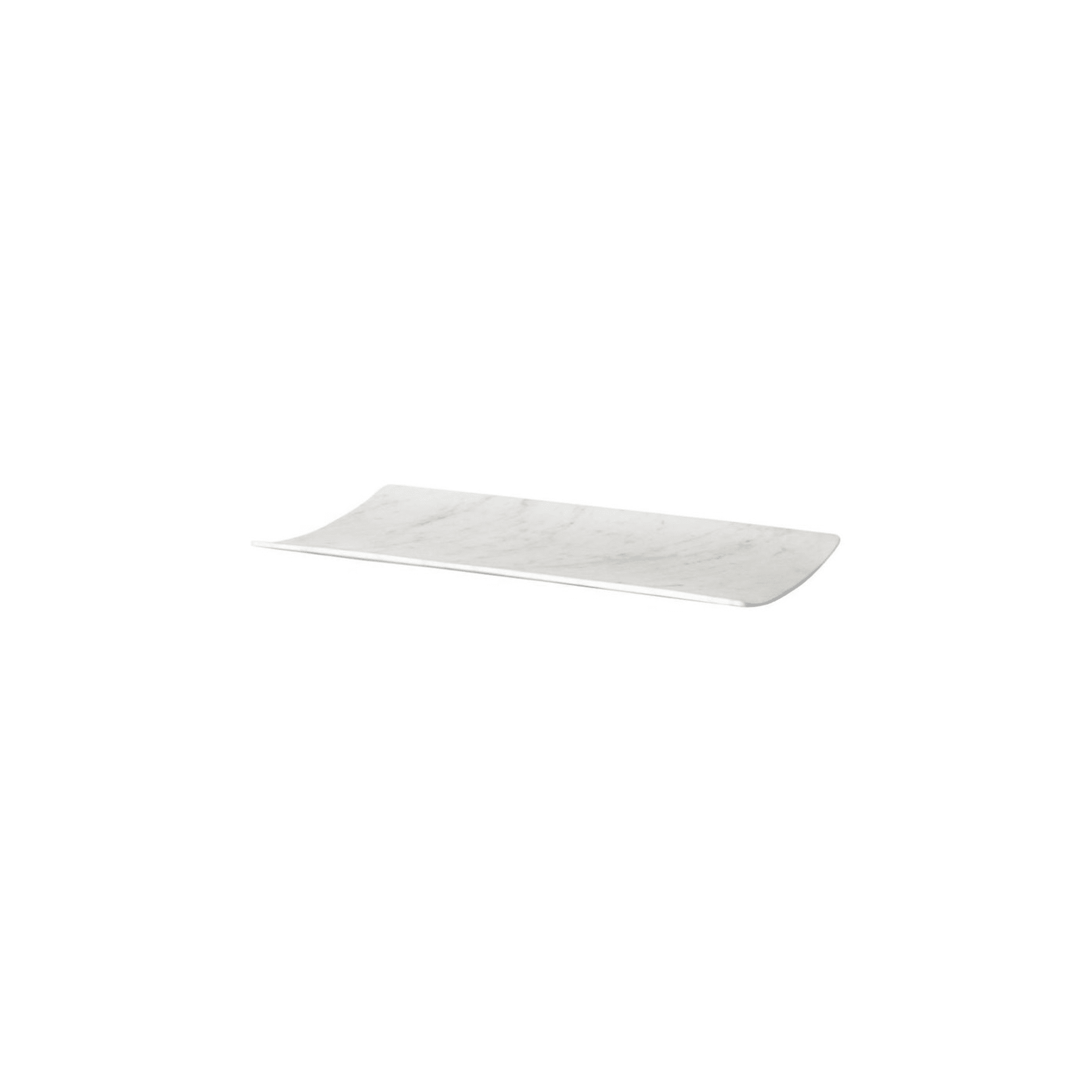 Curvati großes Tablett aus weißem Carrara von Studioformart - Alternative Ansicht 1