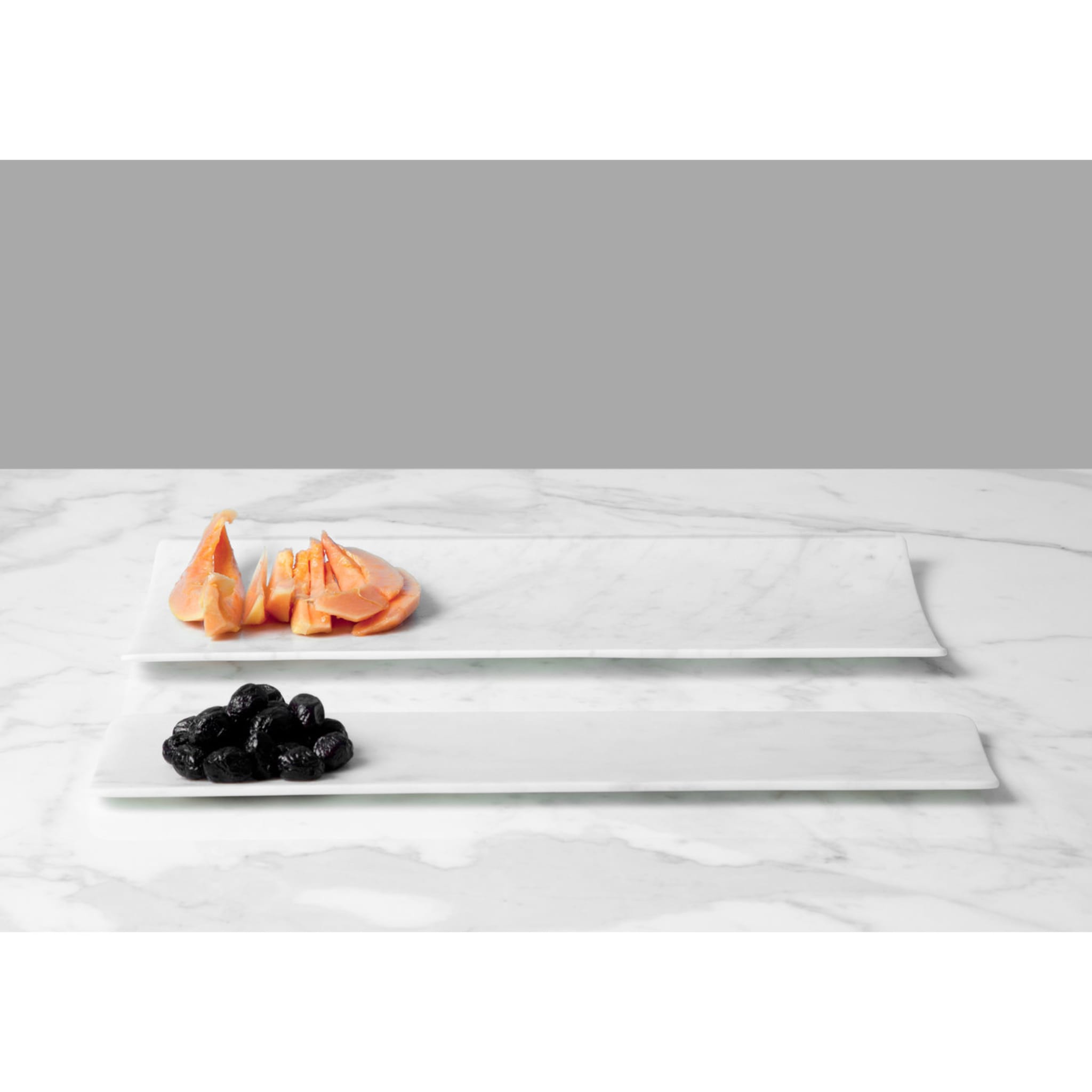 Curvati großes Tablett aus weißem Carrara von Studioformart - Alternative Ansicht 2