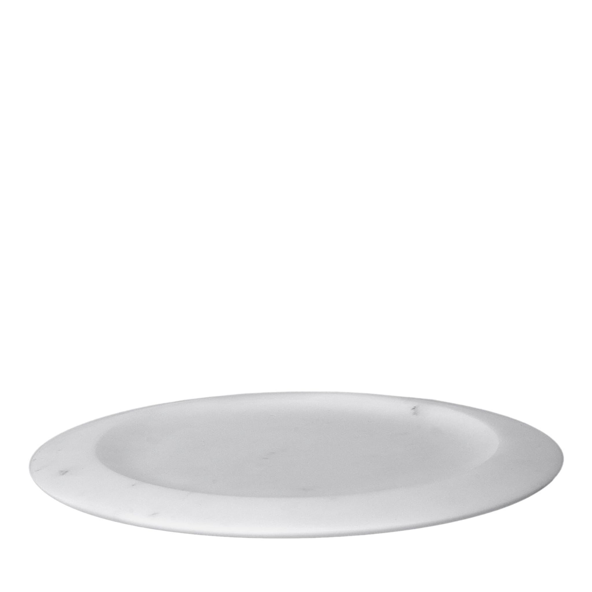 White Carrara Dinner Plate by Ivan Colominas #2 - Main view