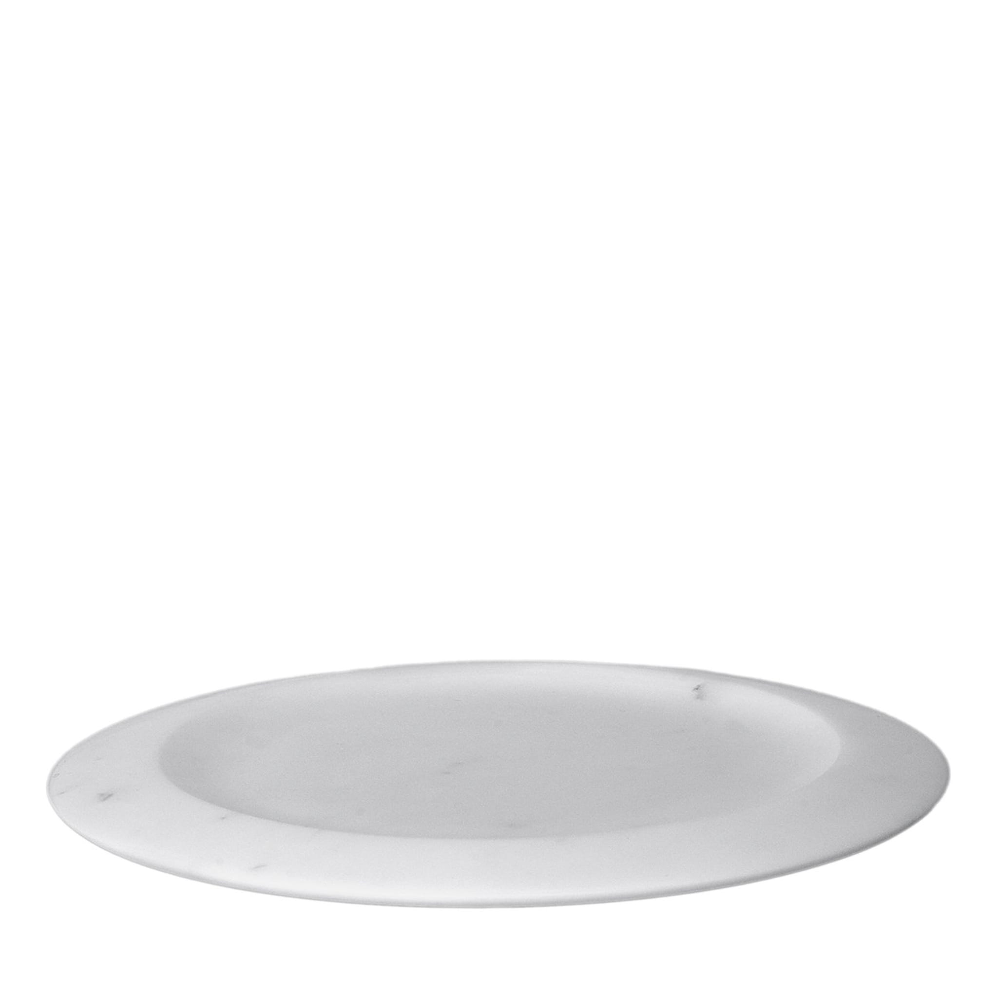 White Michelangelo Dinner Plate by Ivan Colominas #2 - Main view
