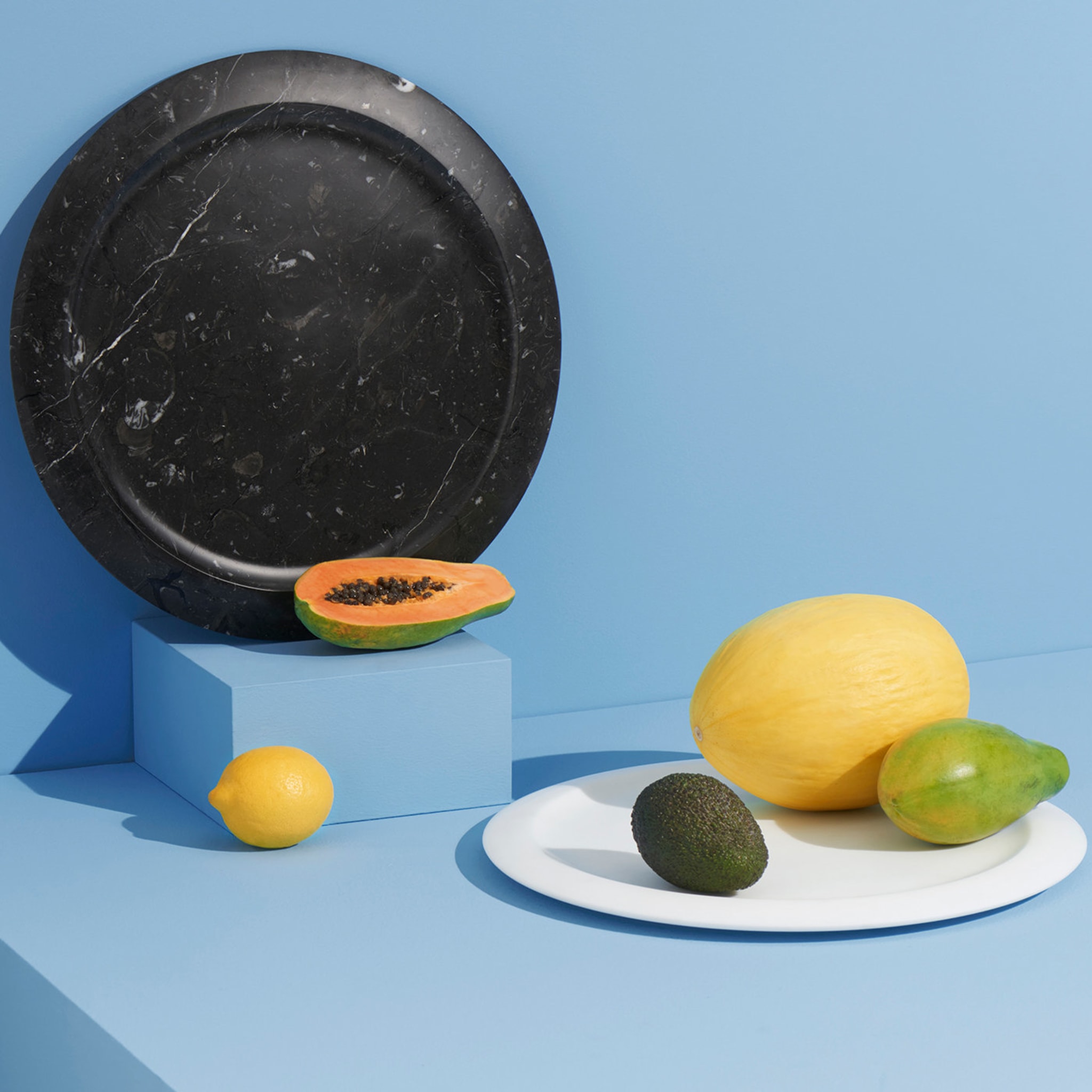 Nisyros Black Marquina Dinner Plate by Ivan Colominas - Alternative view 1