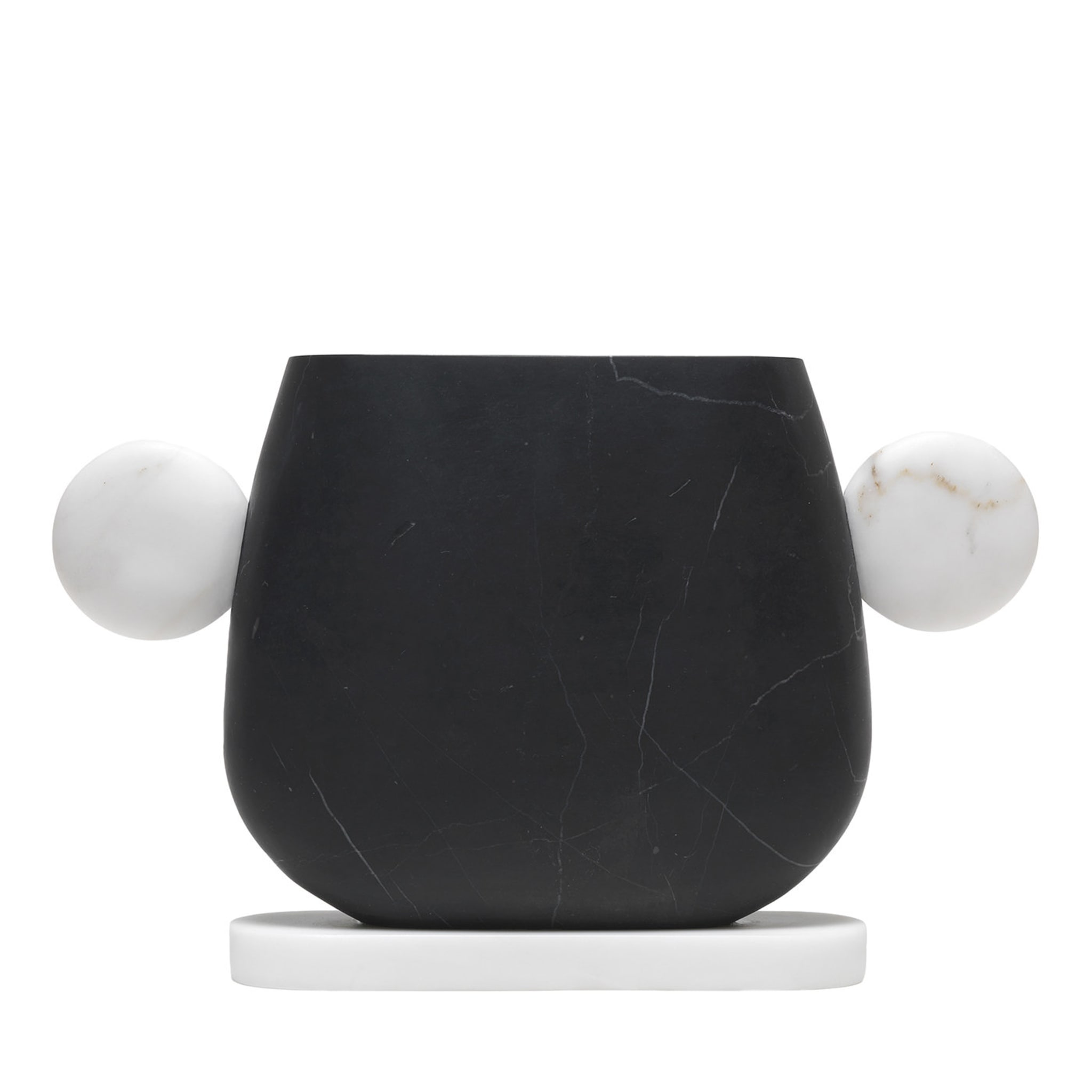 Tacca Black Marquina/White Michelangelo Vase by Matteo Cibic #2 - Main view
