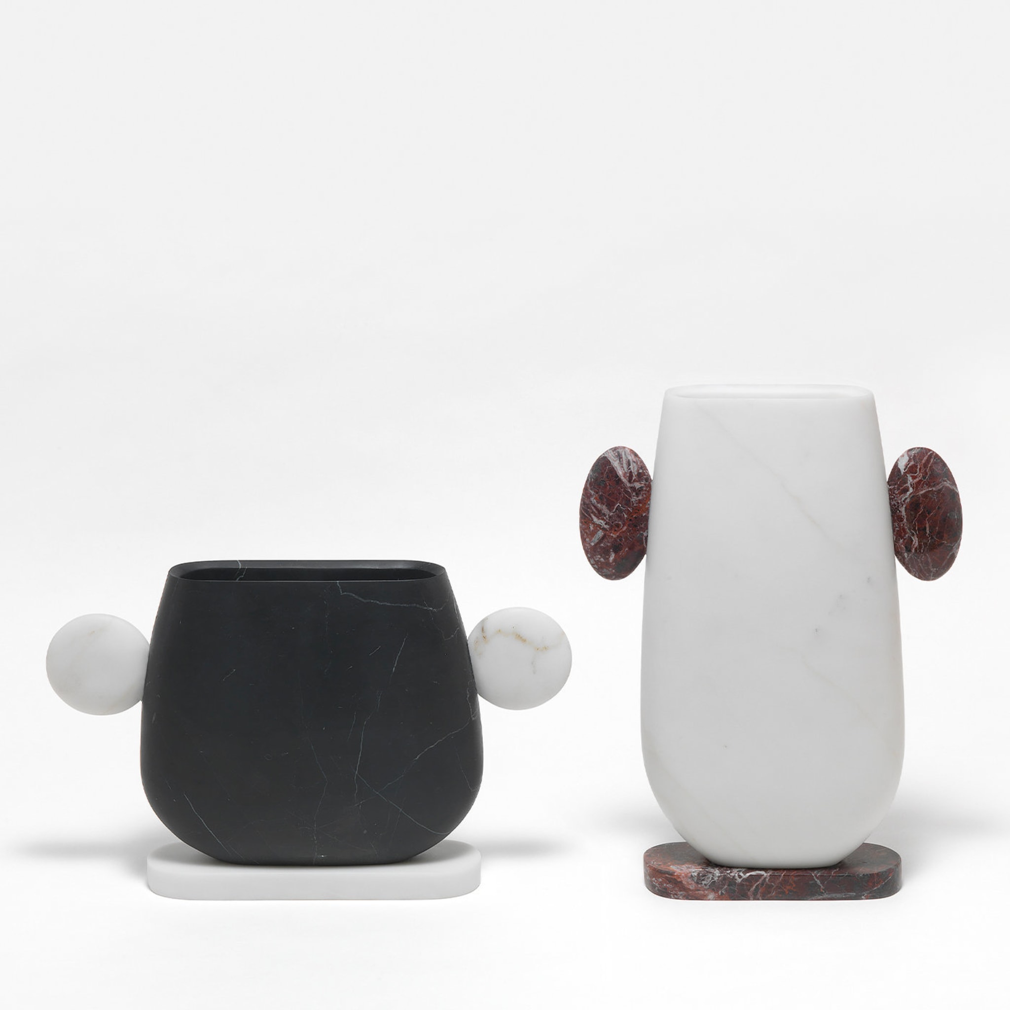 Tacca Black Marquina/White Michelangelo Vase by Matteo Cibic #2 - Alternative view 1
