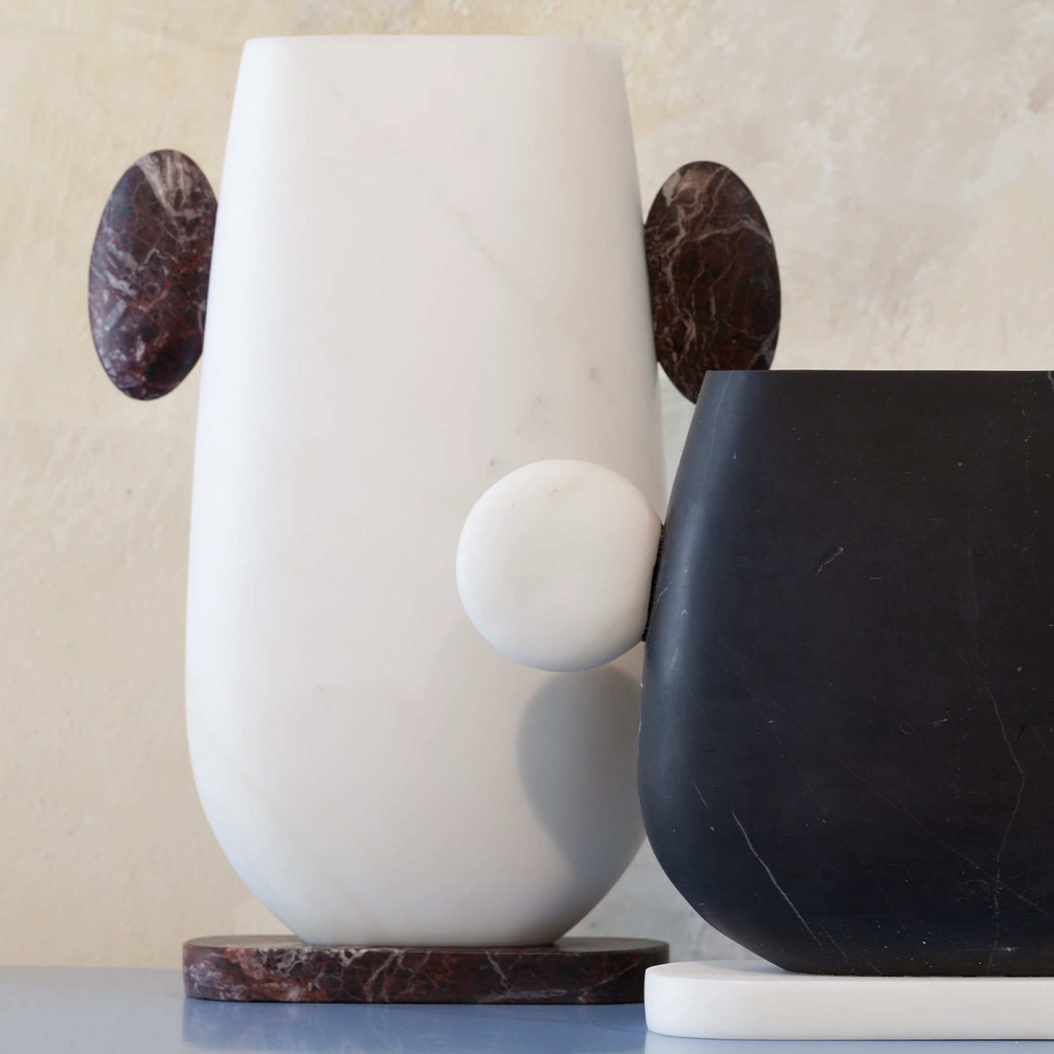 Tacca Black Marquina/White Michelangelo Vase by Matteo Cibic #2 - Alternative view 4