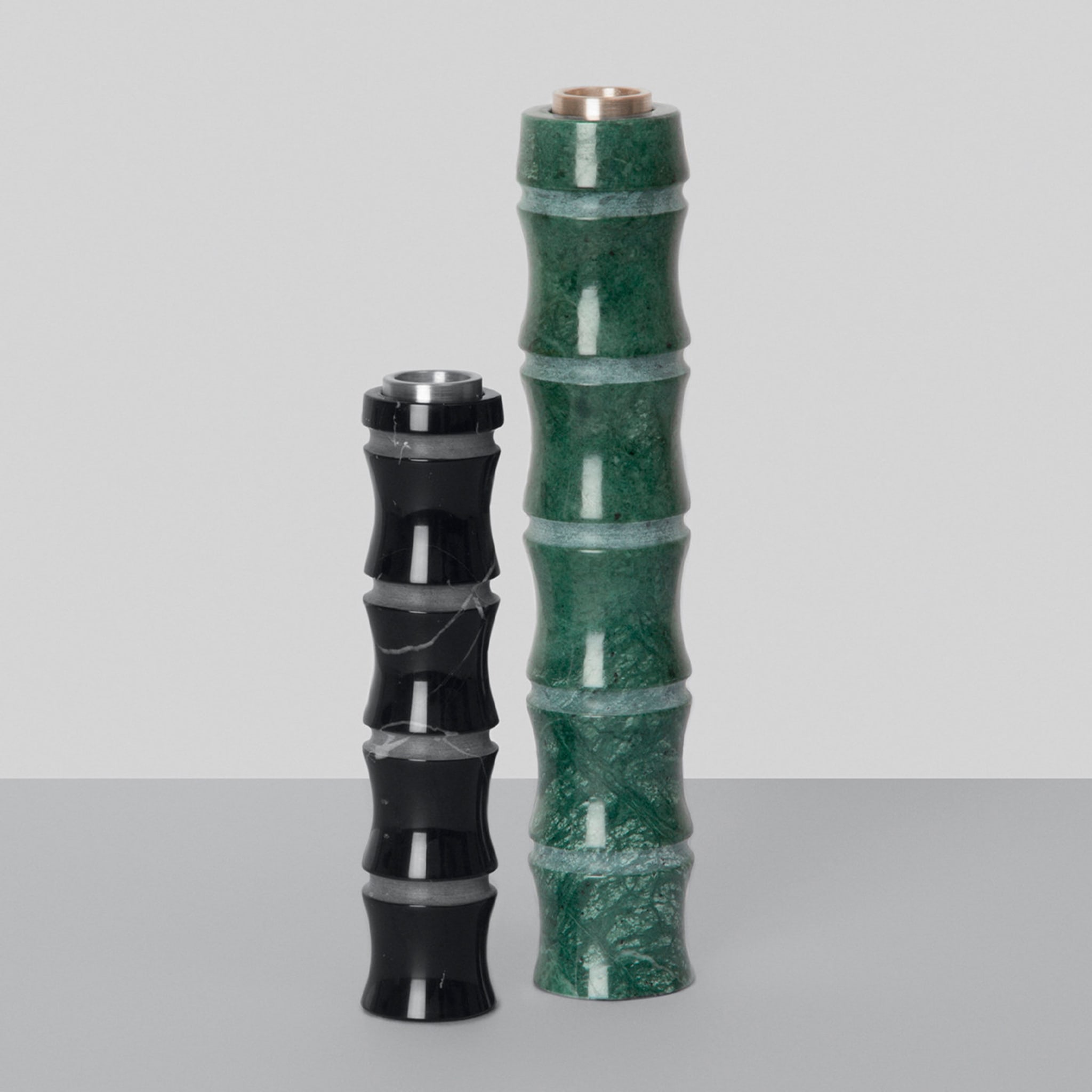Kadomatsu Black Marquina Candleholder by Michele Chiossi - Alternative view 2