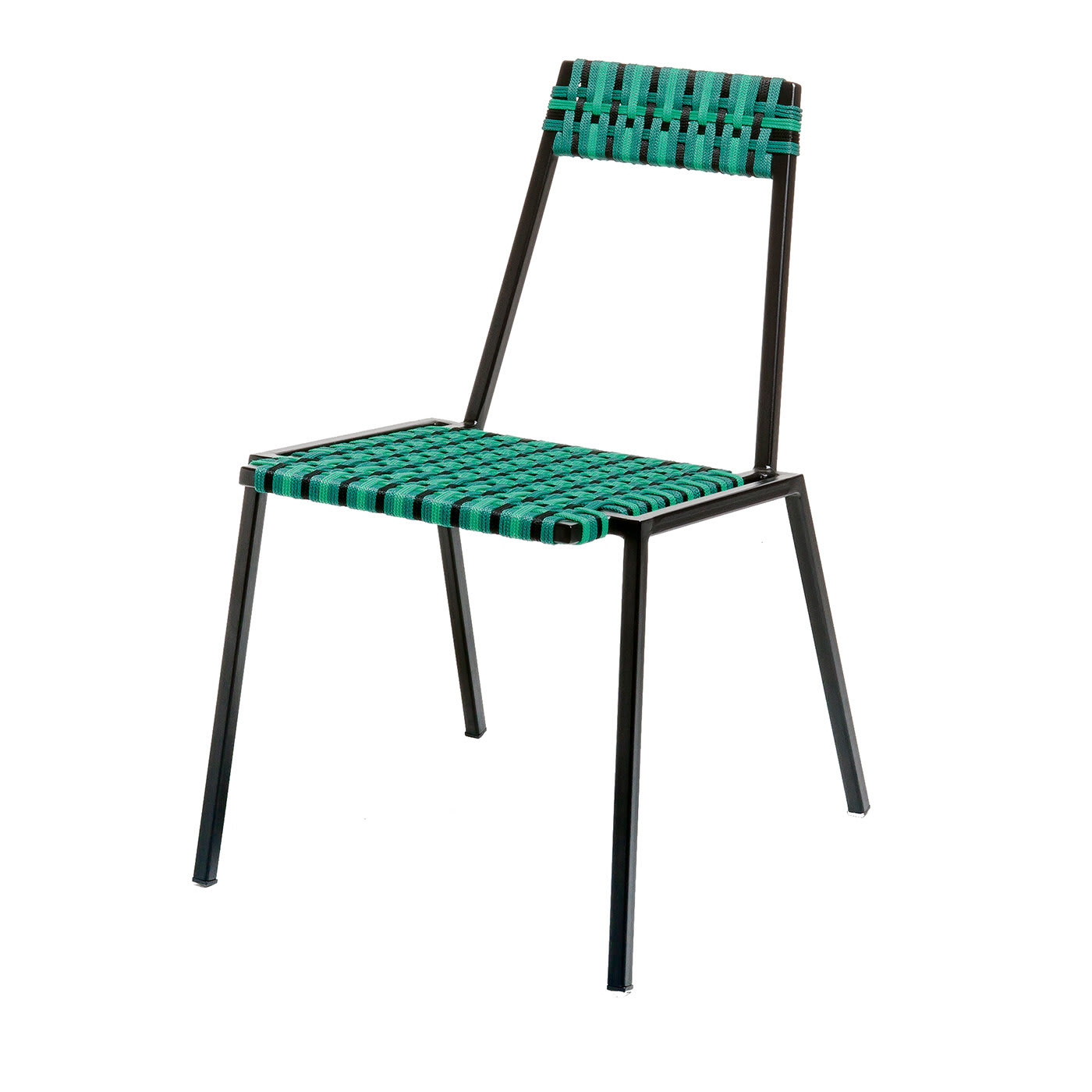 Anita Black/Green Chair - Nodo