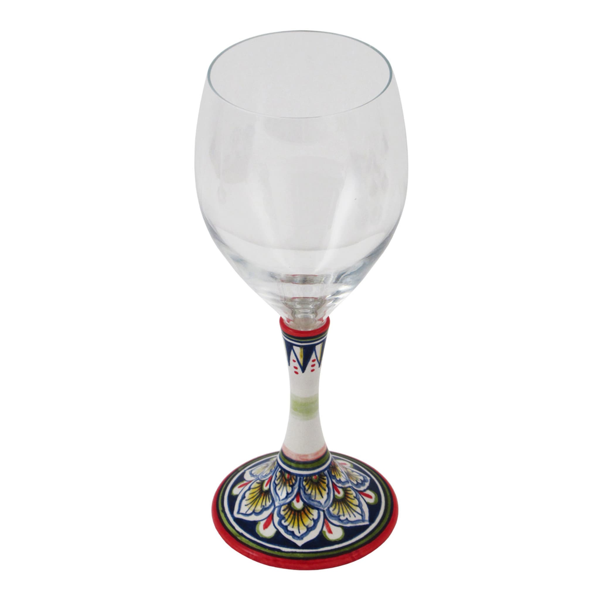 Set of 2 Medium Floral Wine Glasses #1 - Alternative view 1