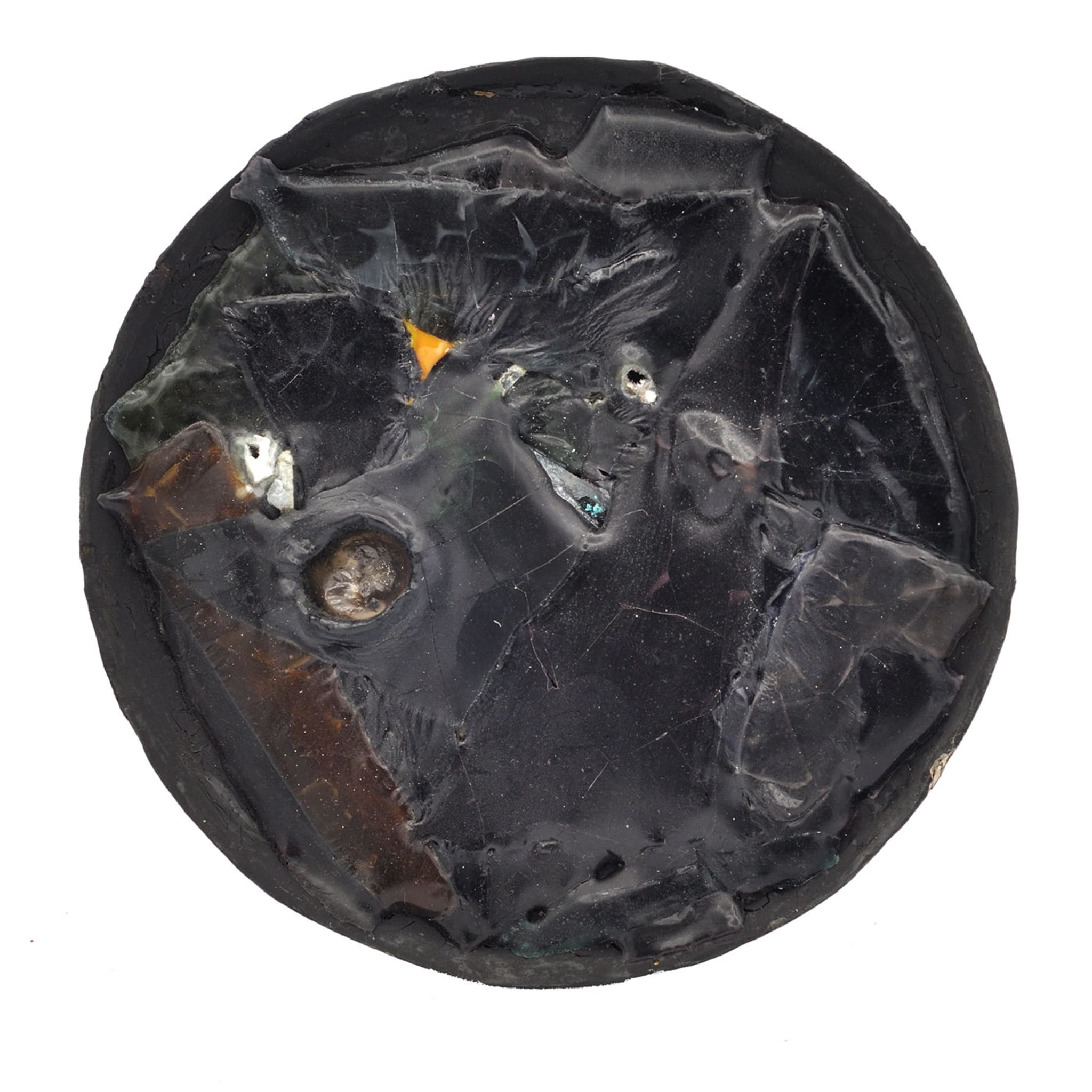 Round Black Decorative Plate - Main view