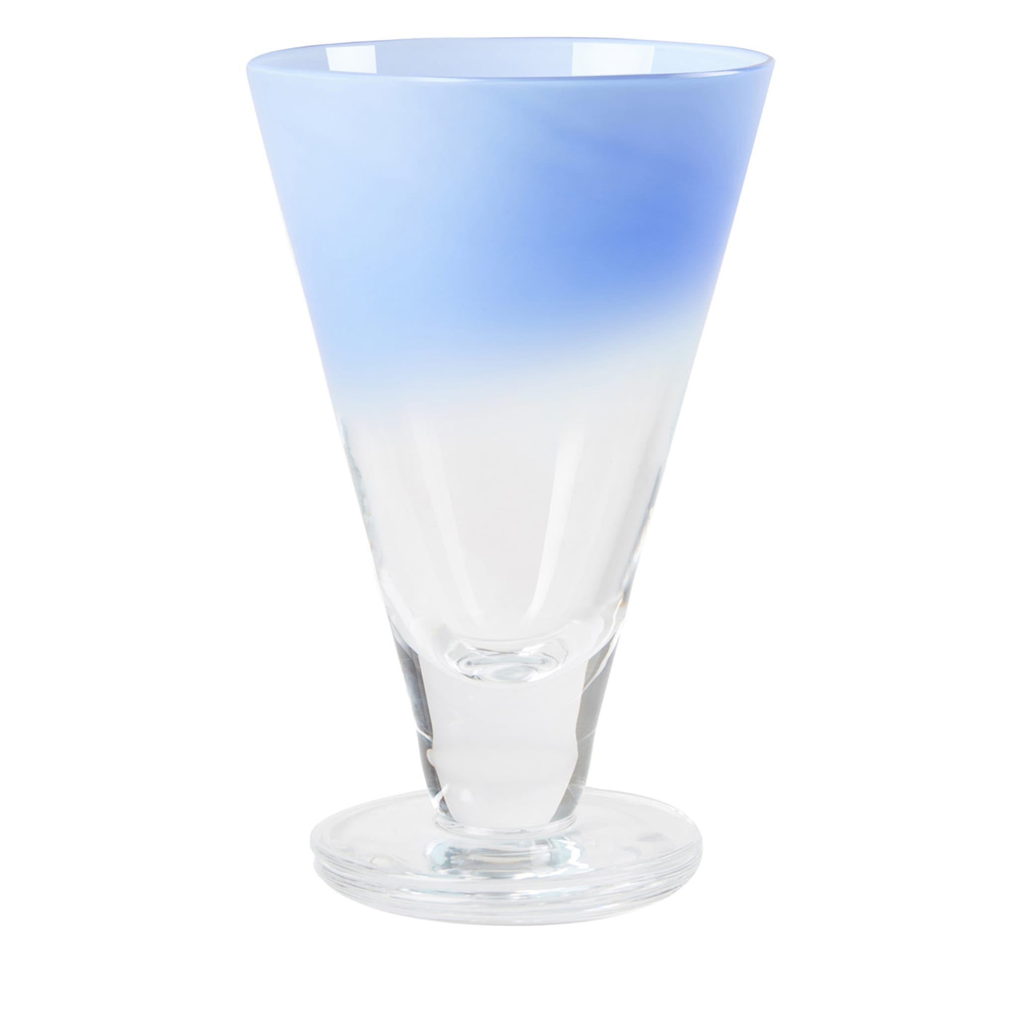 Set di 2 bicchieri a stelo blu Aria - Vista principale