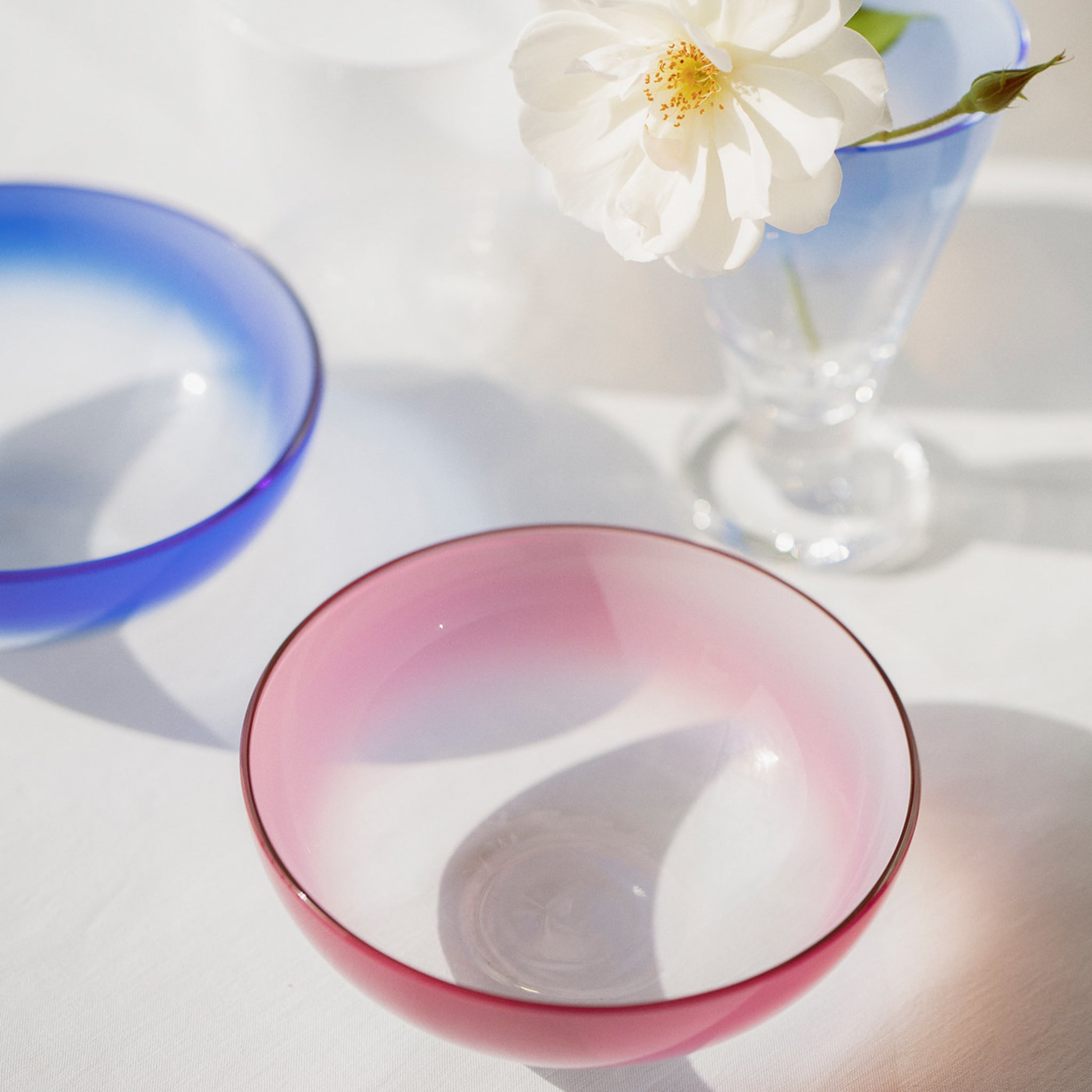 Aria Set of 2 Small Pink Bowls - Alternative view 1
