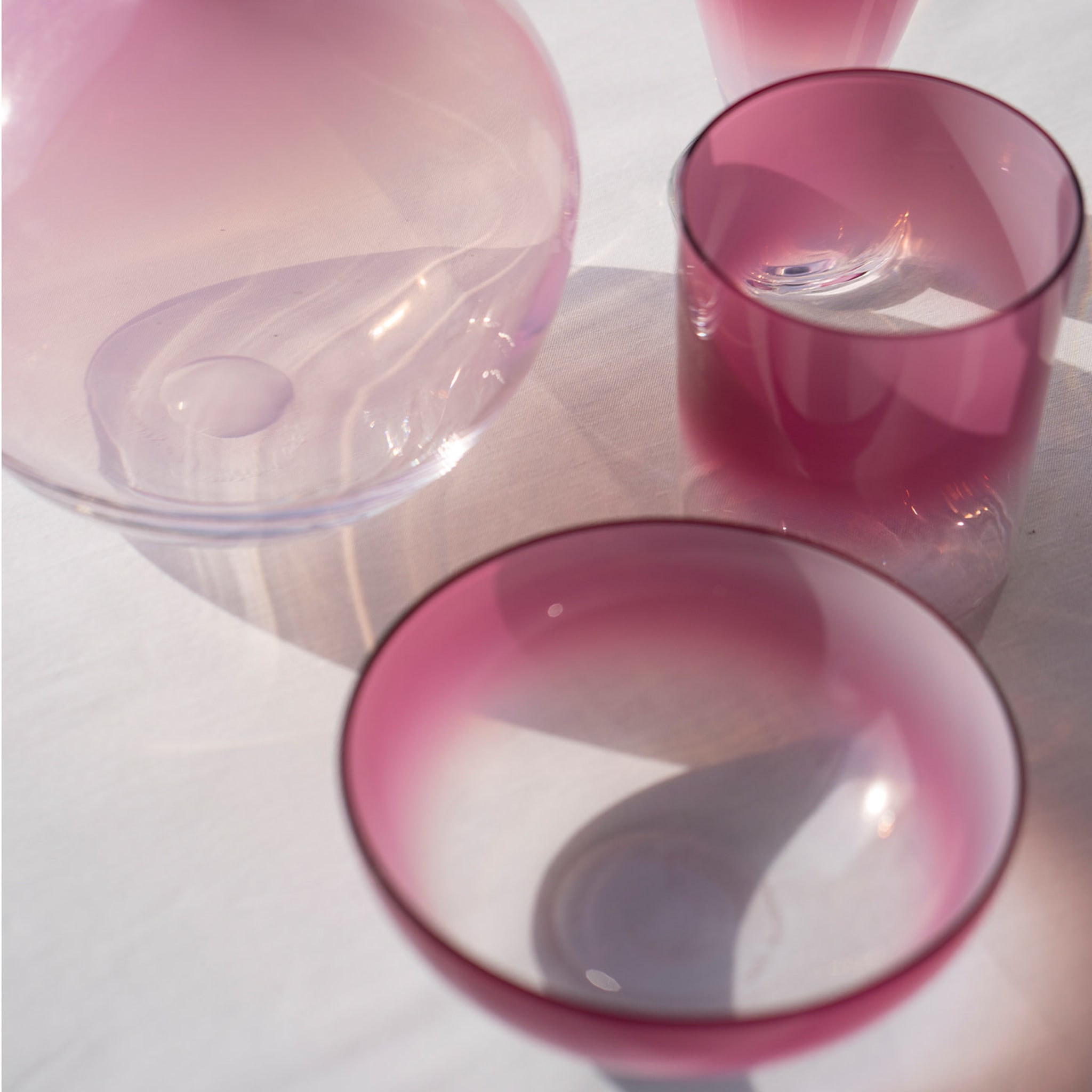 Aria Set of 2 Small Pink Bowls - Alternative view 2