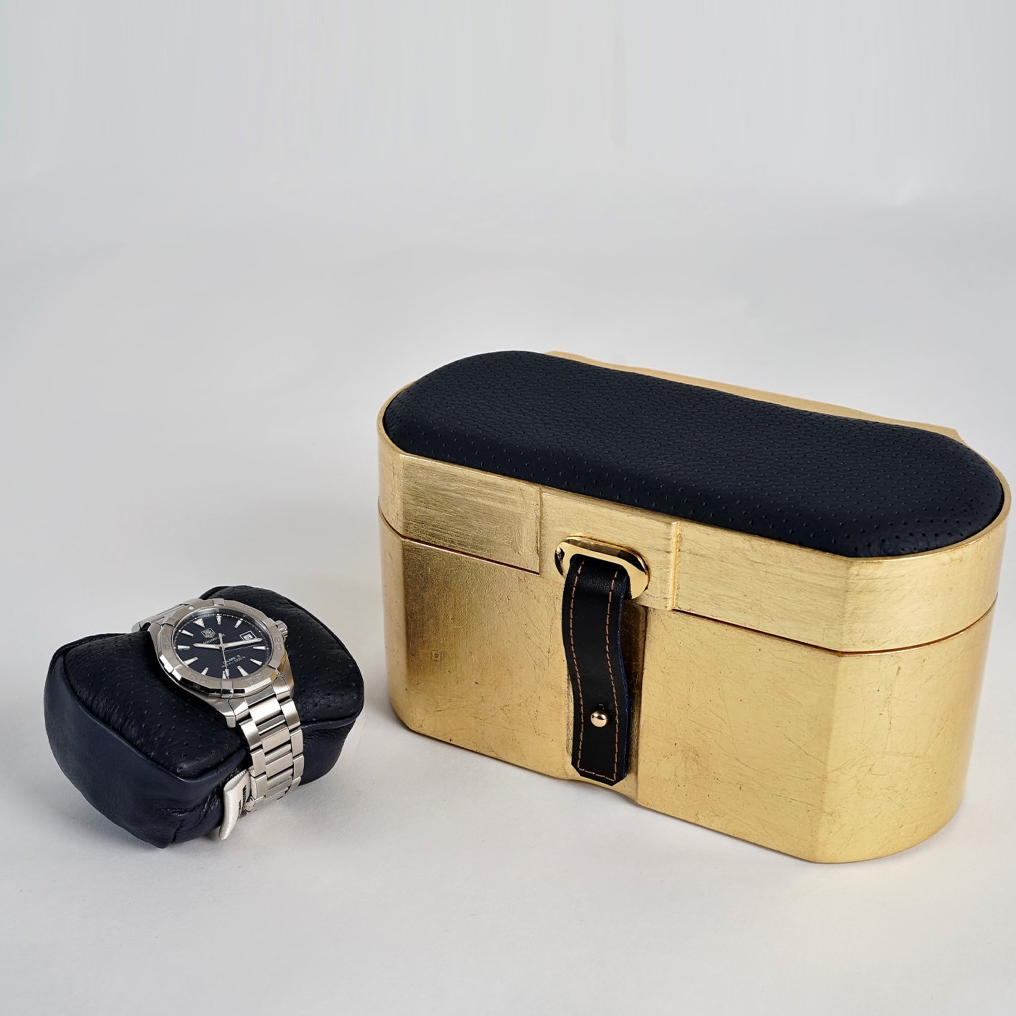MT Travel Gold and Blue Double Watch Case - Alternative view 3