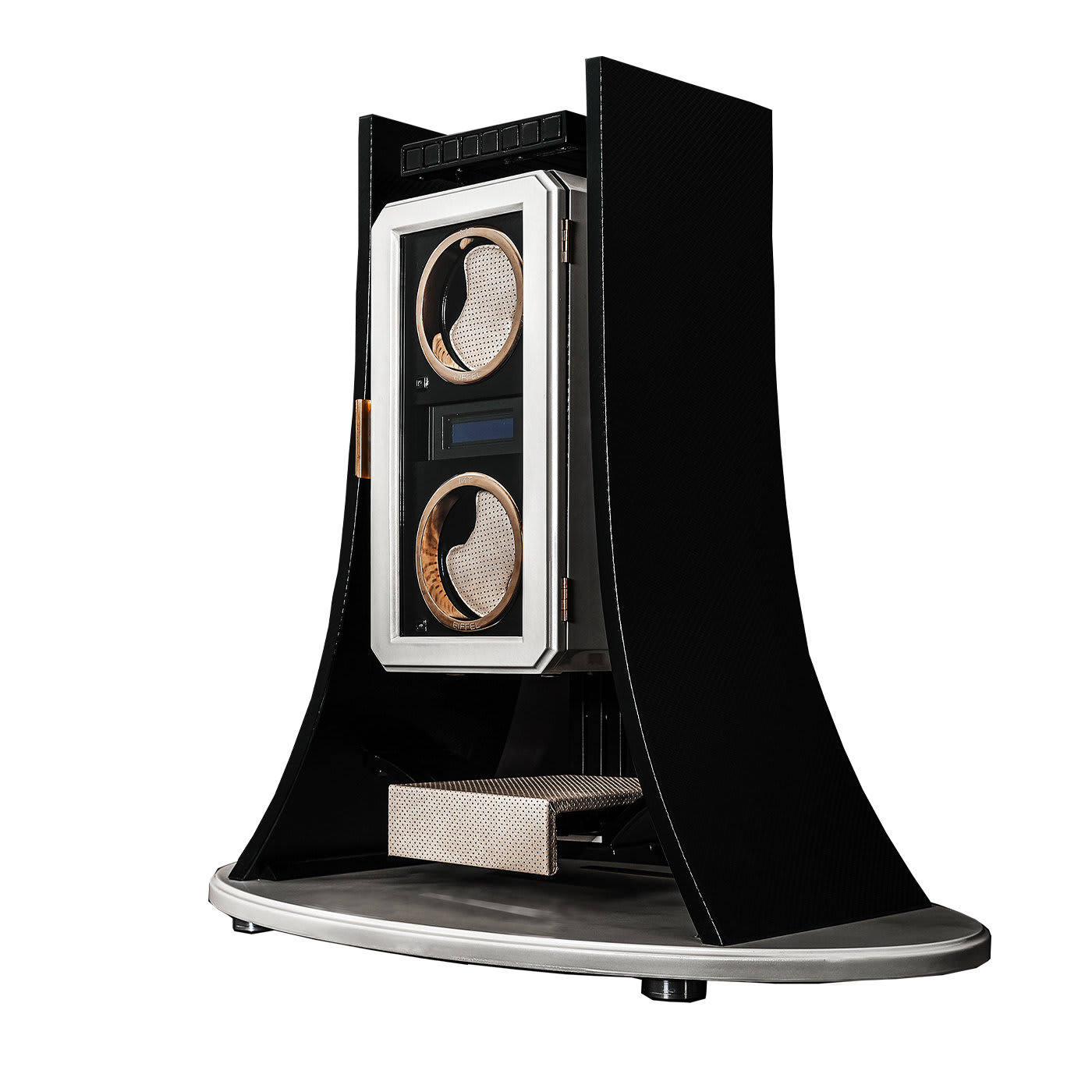 MT Eiffel Black and White Automatic Watch Winder - Maurizio Time