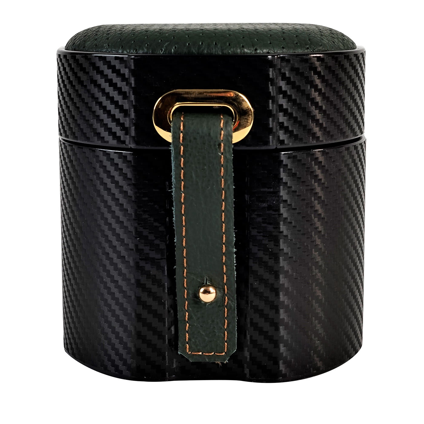 MT Travel Black and Green Watch Case - Maurizio Time