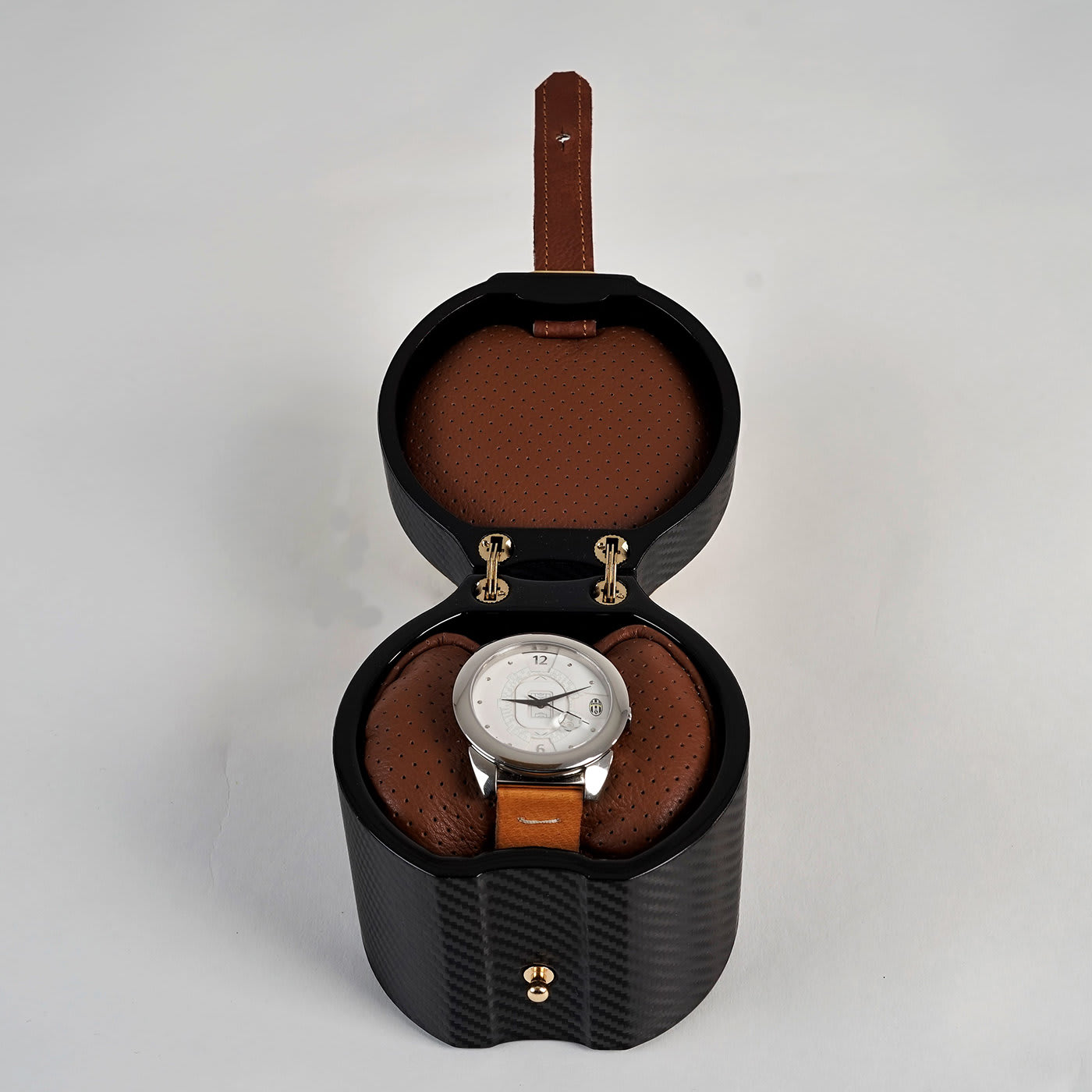 MT Travel Black and Brown Watch Case - Maurizio Time