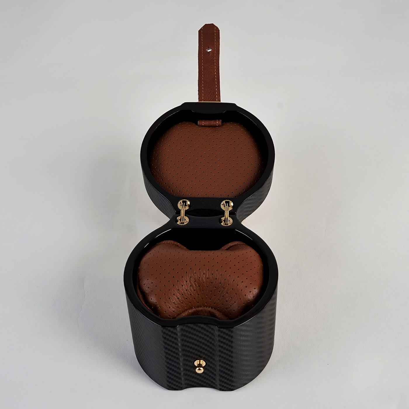 MT Travel Black and Brown Watch Case - Maurizio Time