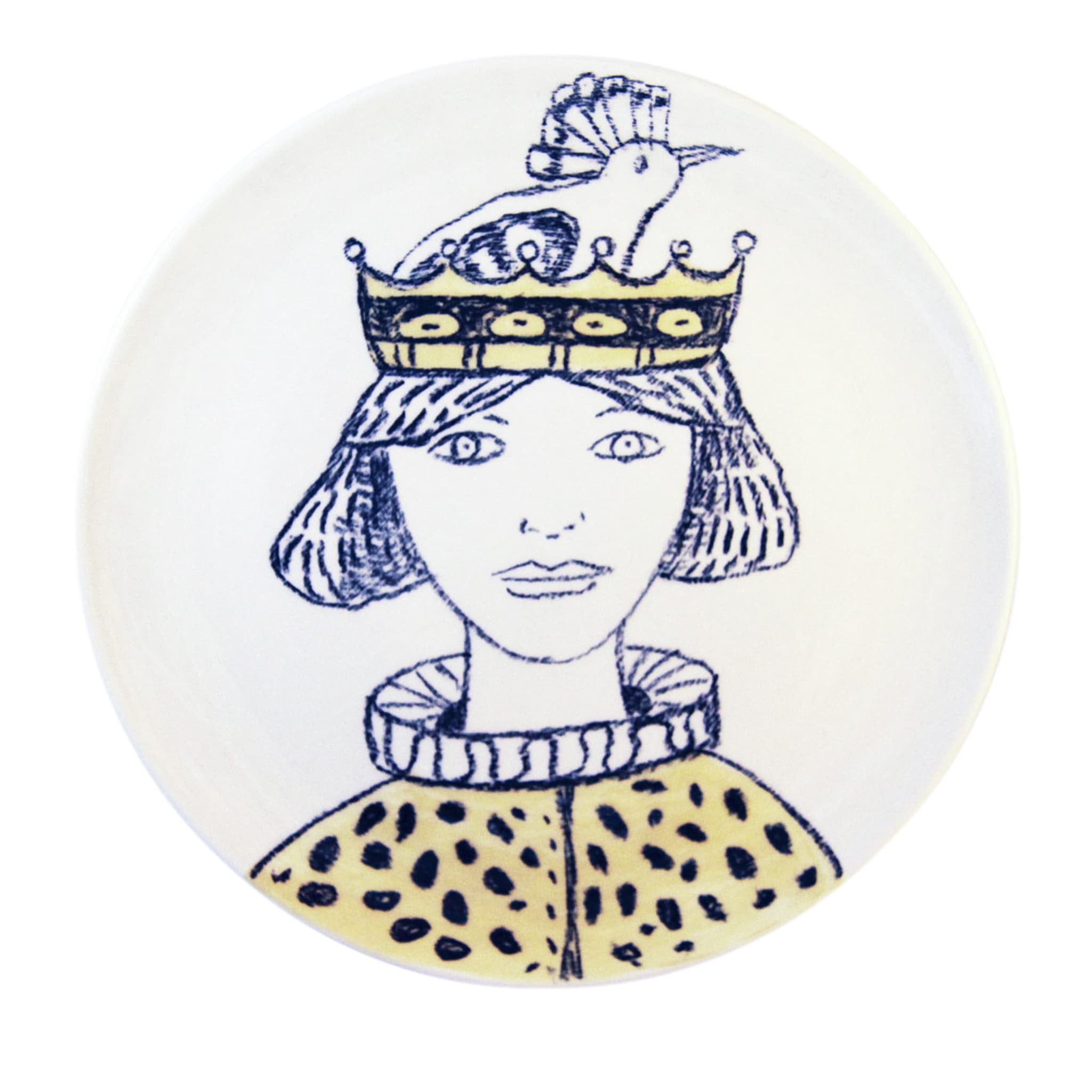 Queen with Hoopoe Decorative Plate - Main view