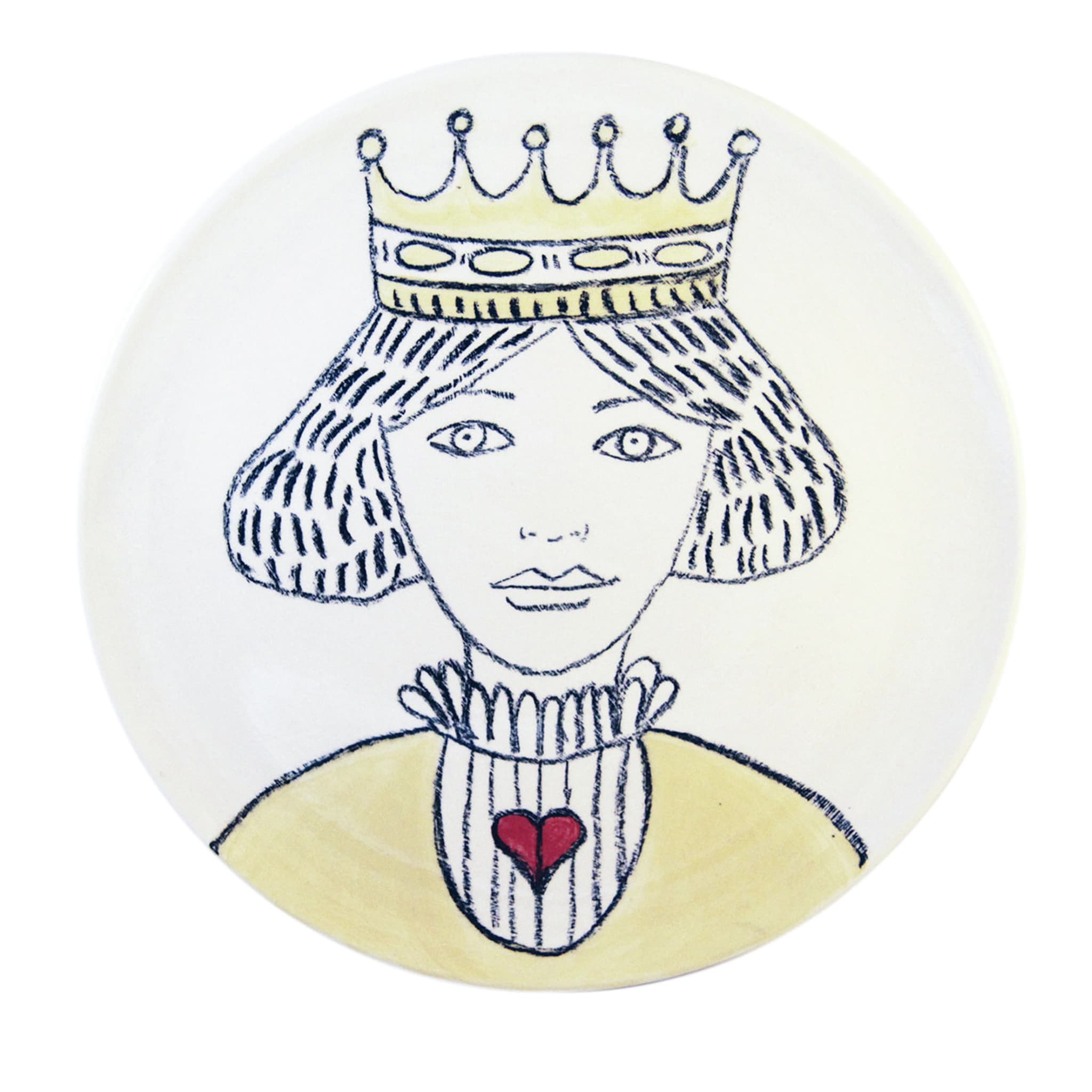 Queen of Hearts Decorative Plate - Main view