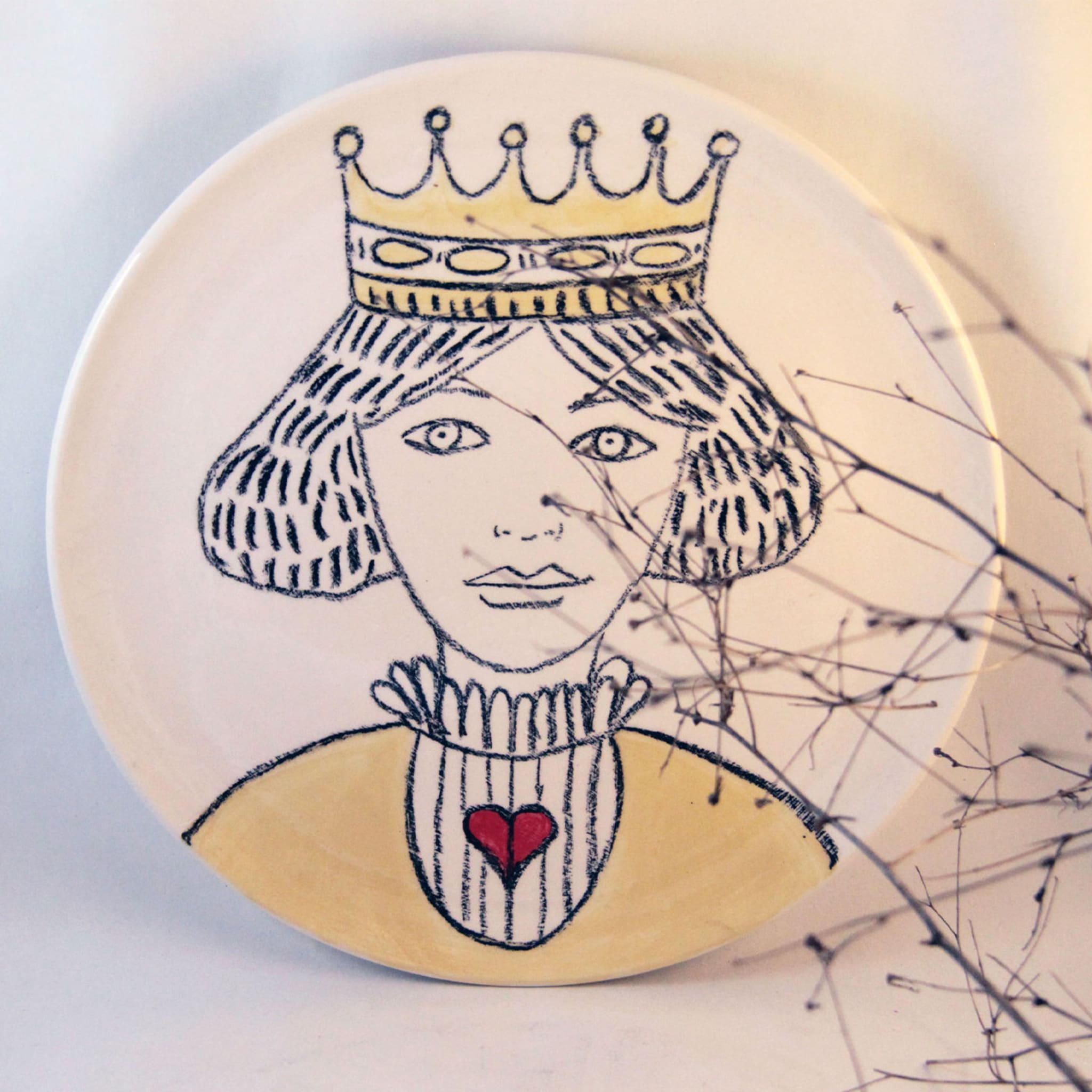 Queen of Hearts Decorative Plate - Alternative view 1