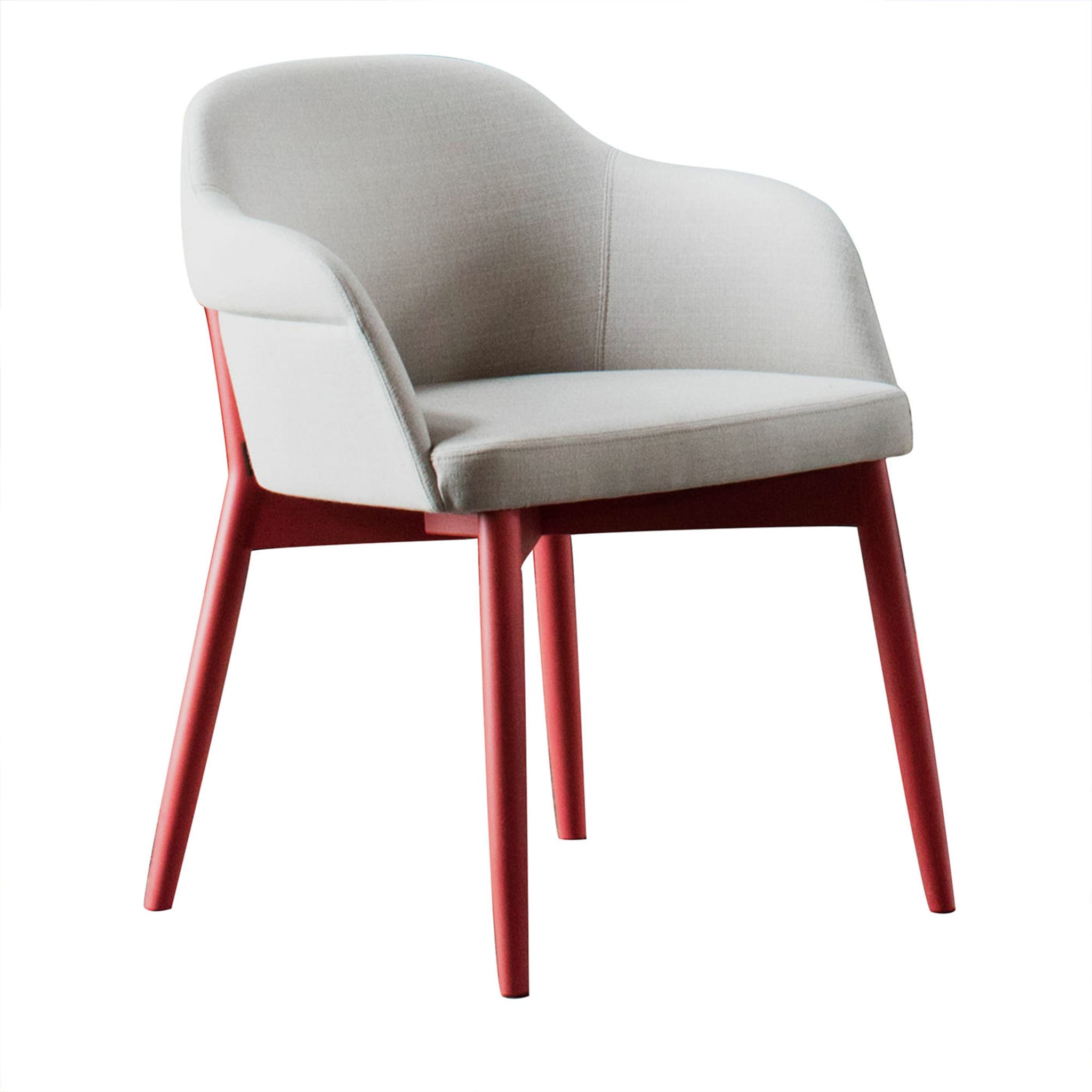 Spy 650 White and Red Armchair by Emilio Nanni - Main view